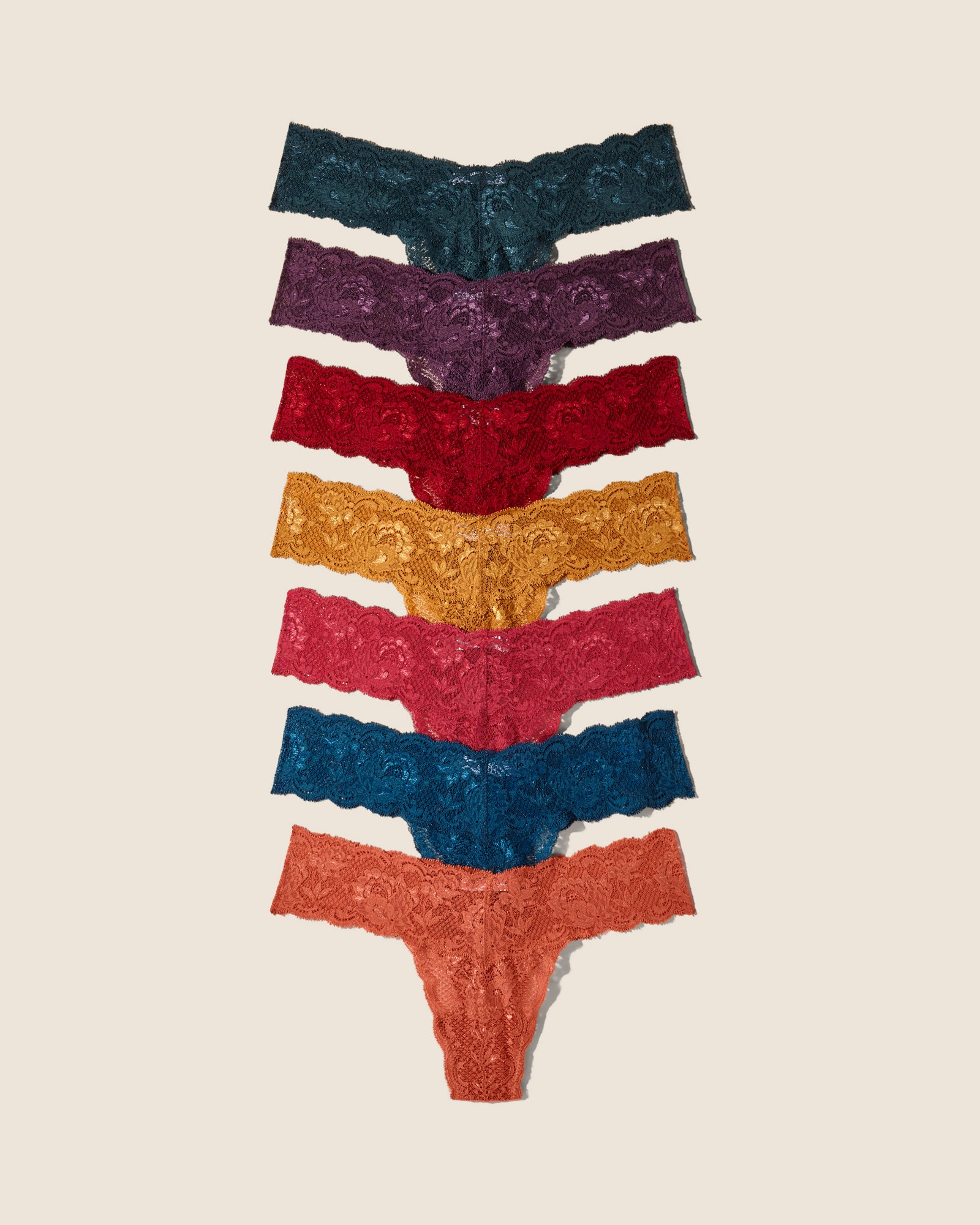 Multi Tanga - Never Say Never Cutie Tanga 7Er Pack