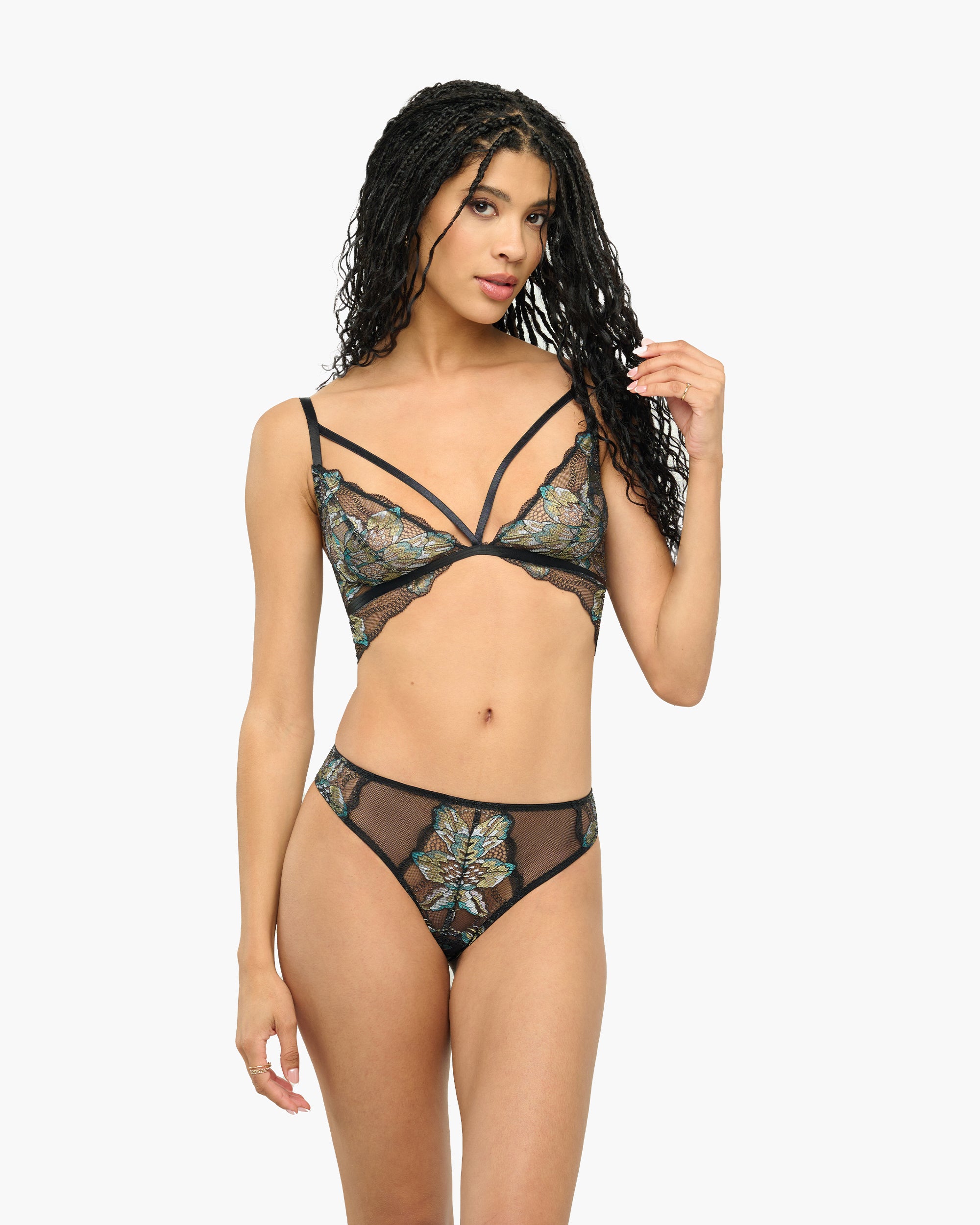 Noir Culotte Style Bikini - Paradiso Culotte Ouvert