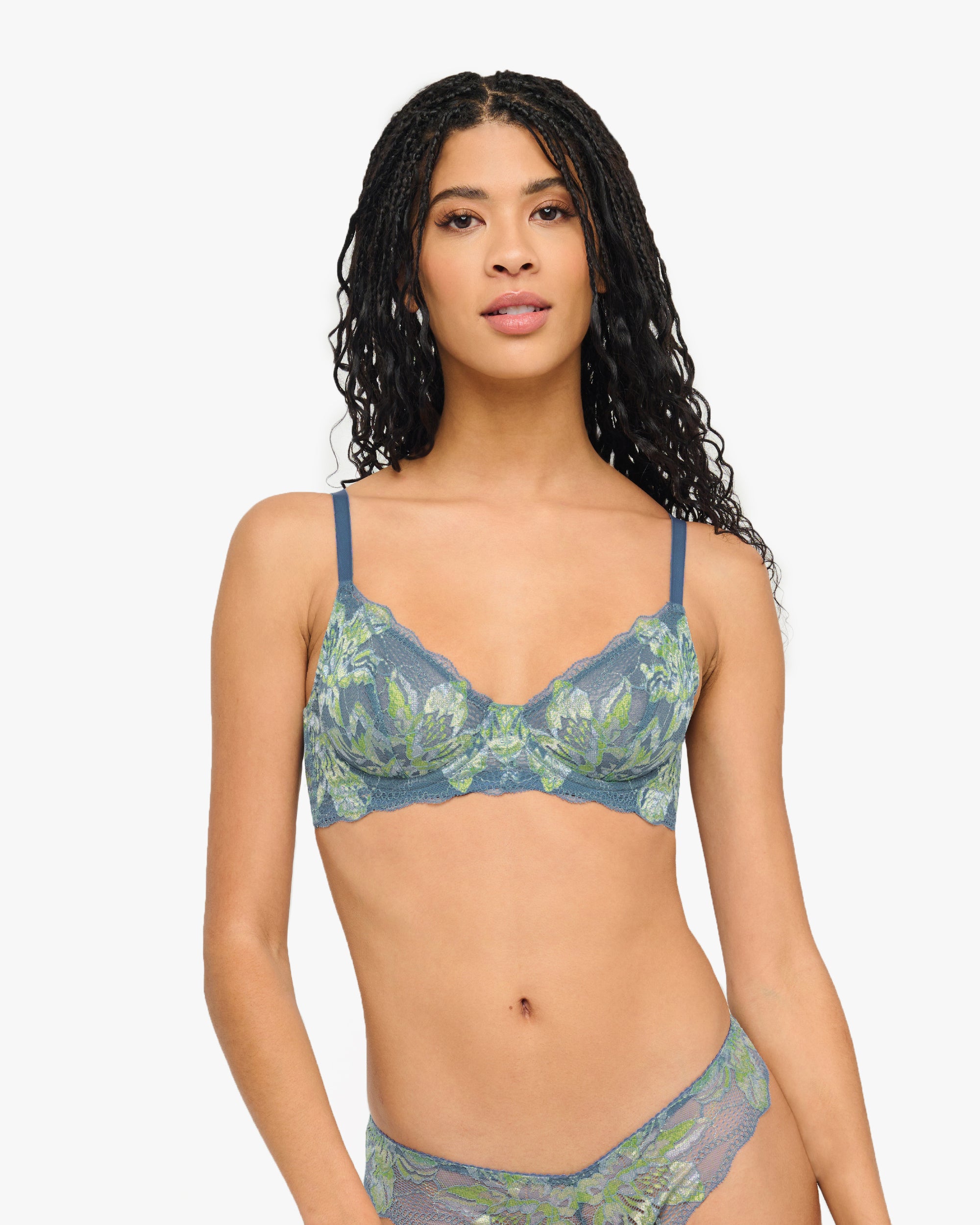 Blue Bra - Paradiso Underwire Demi Cup Bra