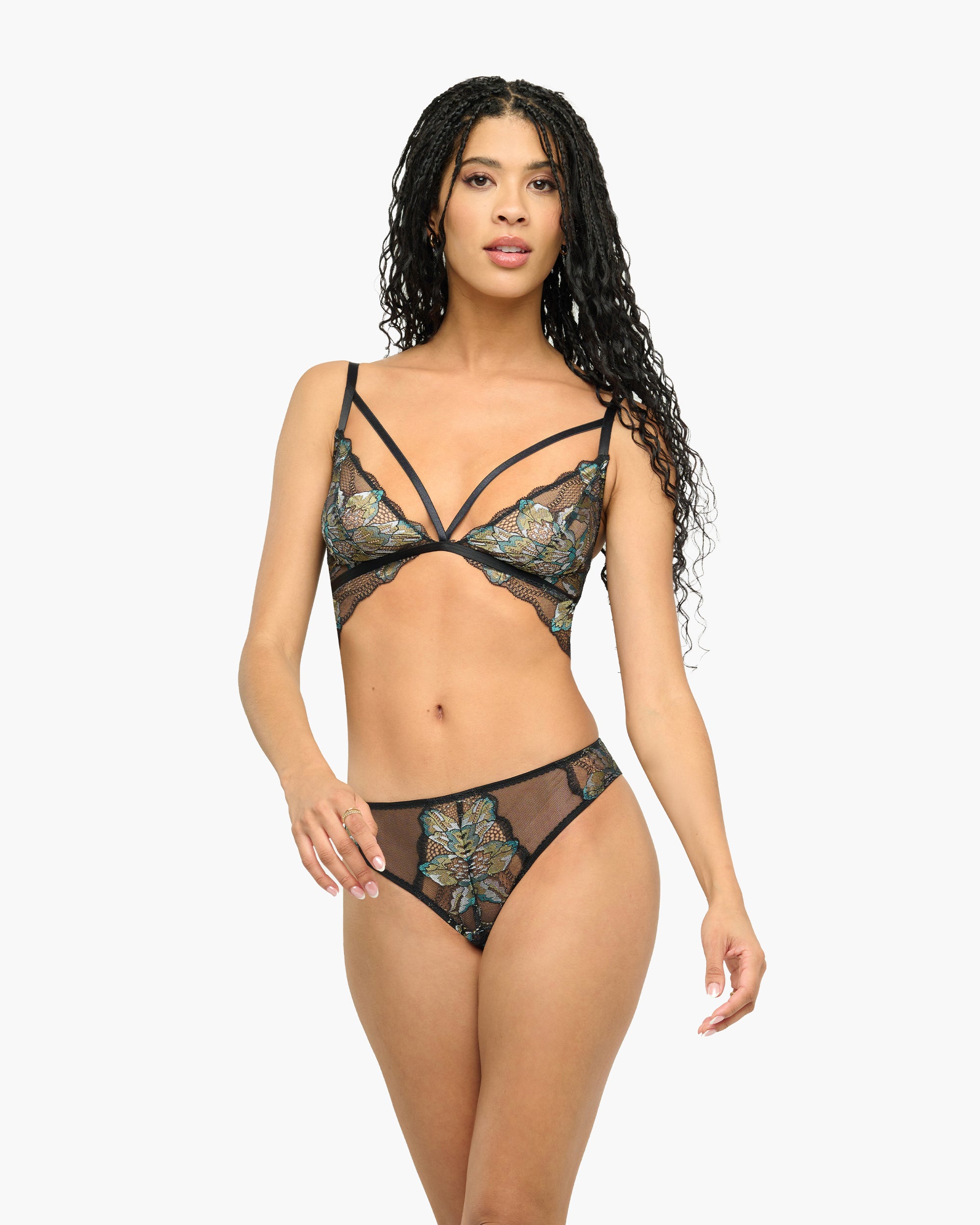 Black Bralette - Paradiso Triangle Bralette
