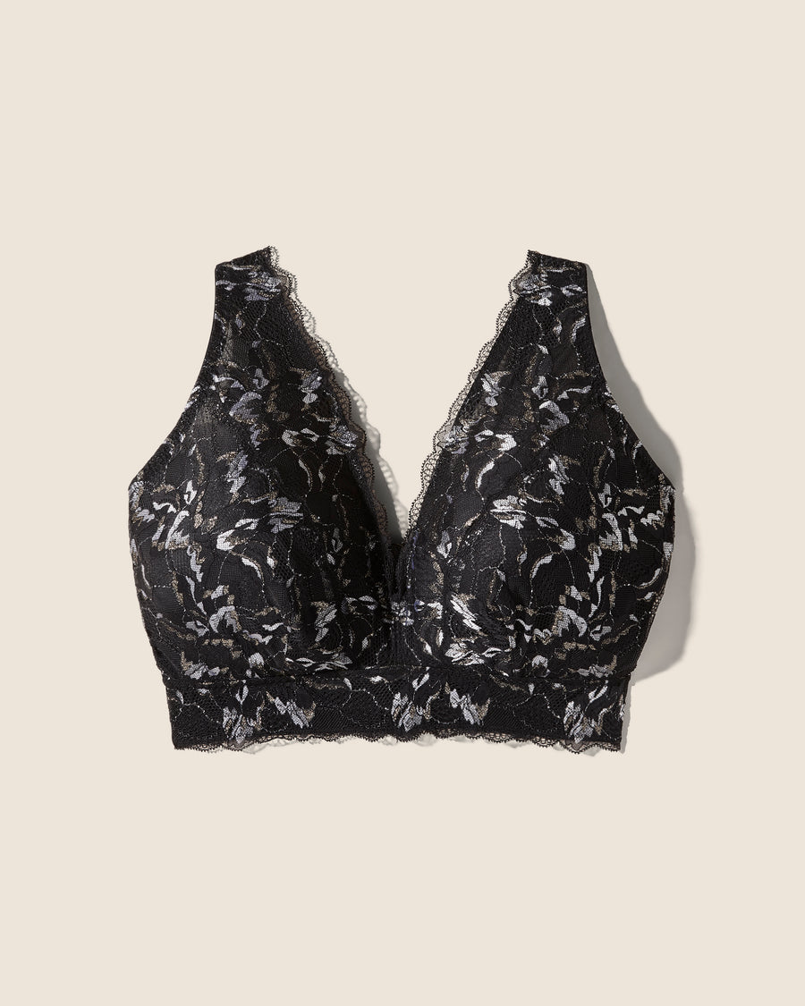 Nero Bralette - Paradiso Bralette Con Fascia Alta Super Curvy