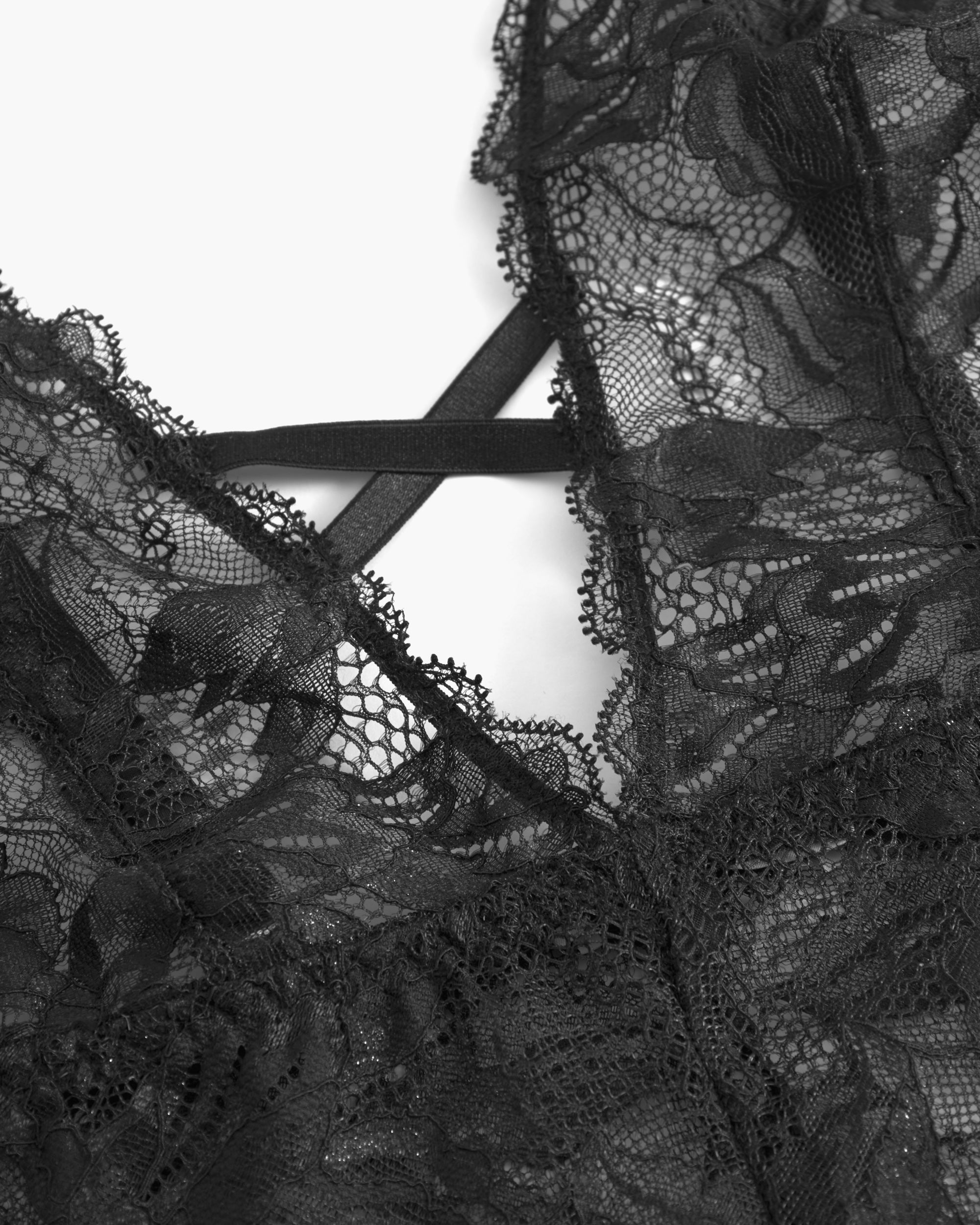 Nero Body - Paradiso Teddy Con Scollatura Profonda