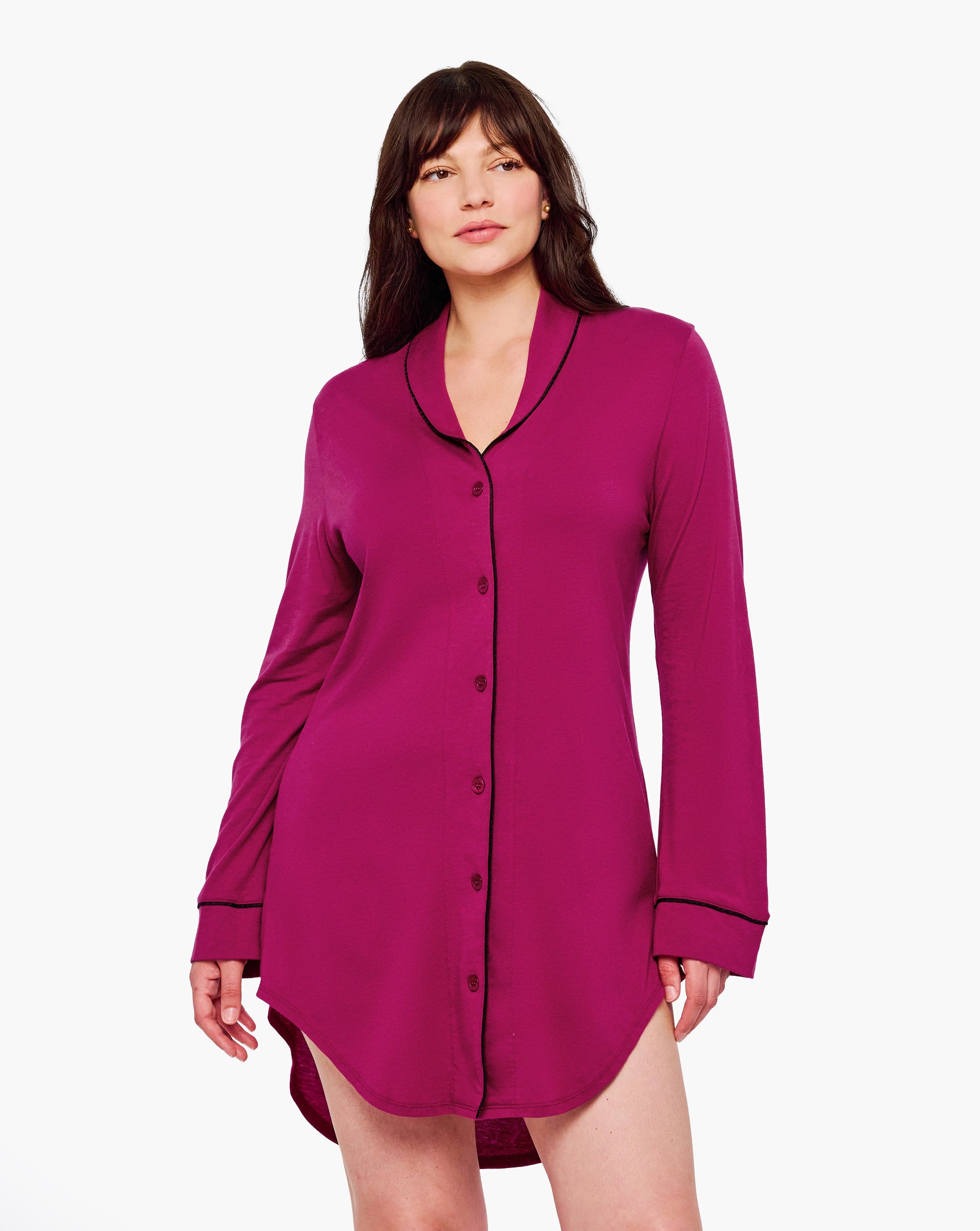 Rouge Chemise - Bella Lusso Chemise De Nuit