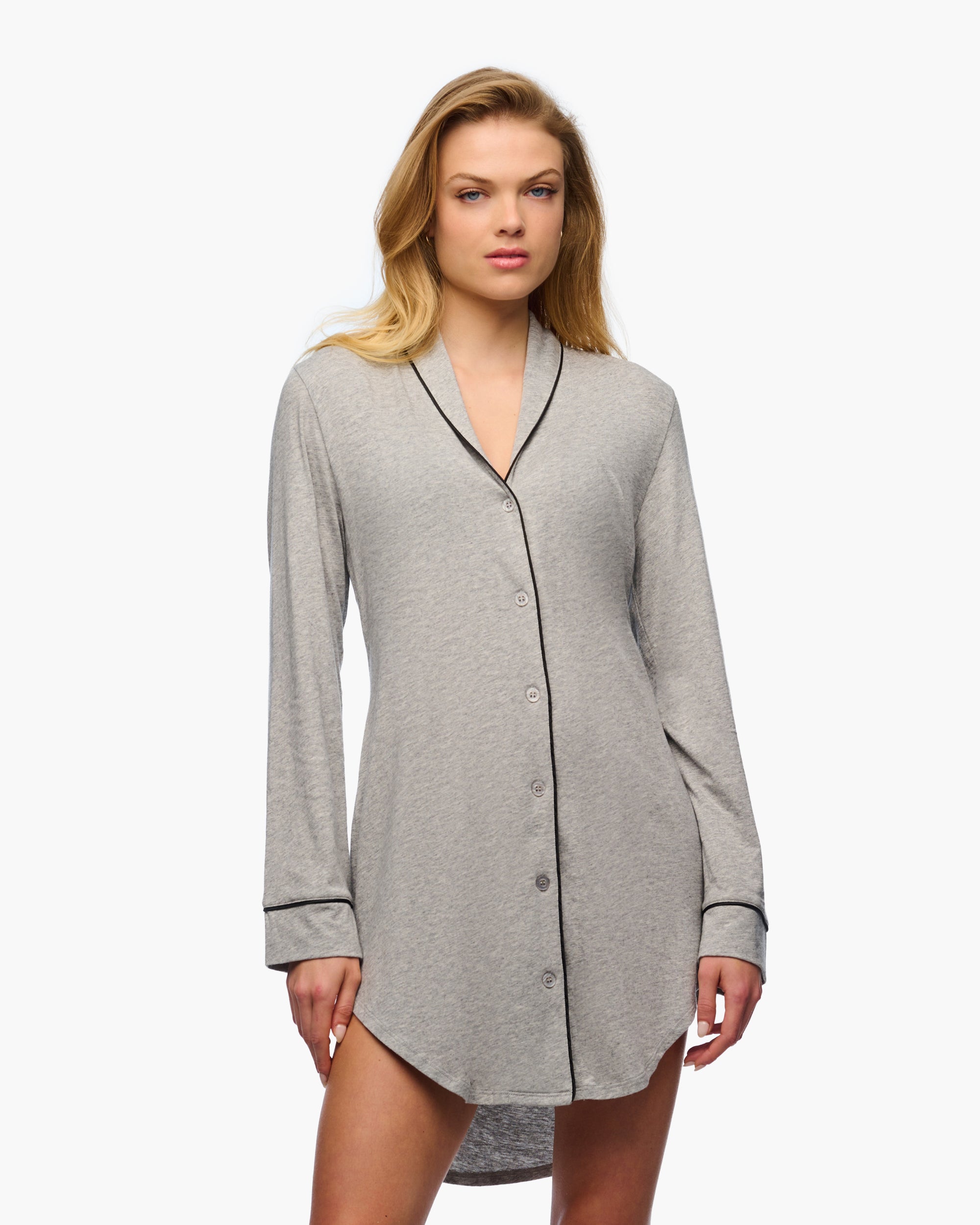 Gray Shirt - Bella Lusso Sleep Shirt