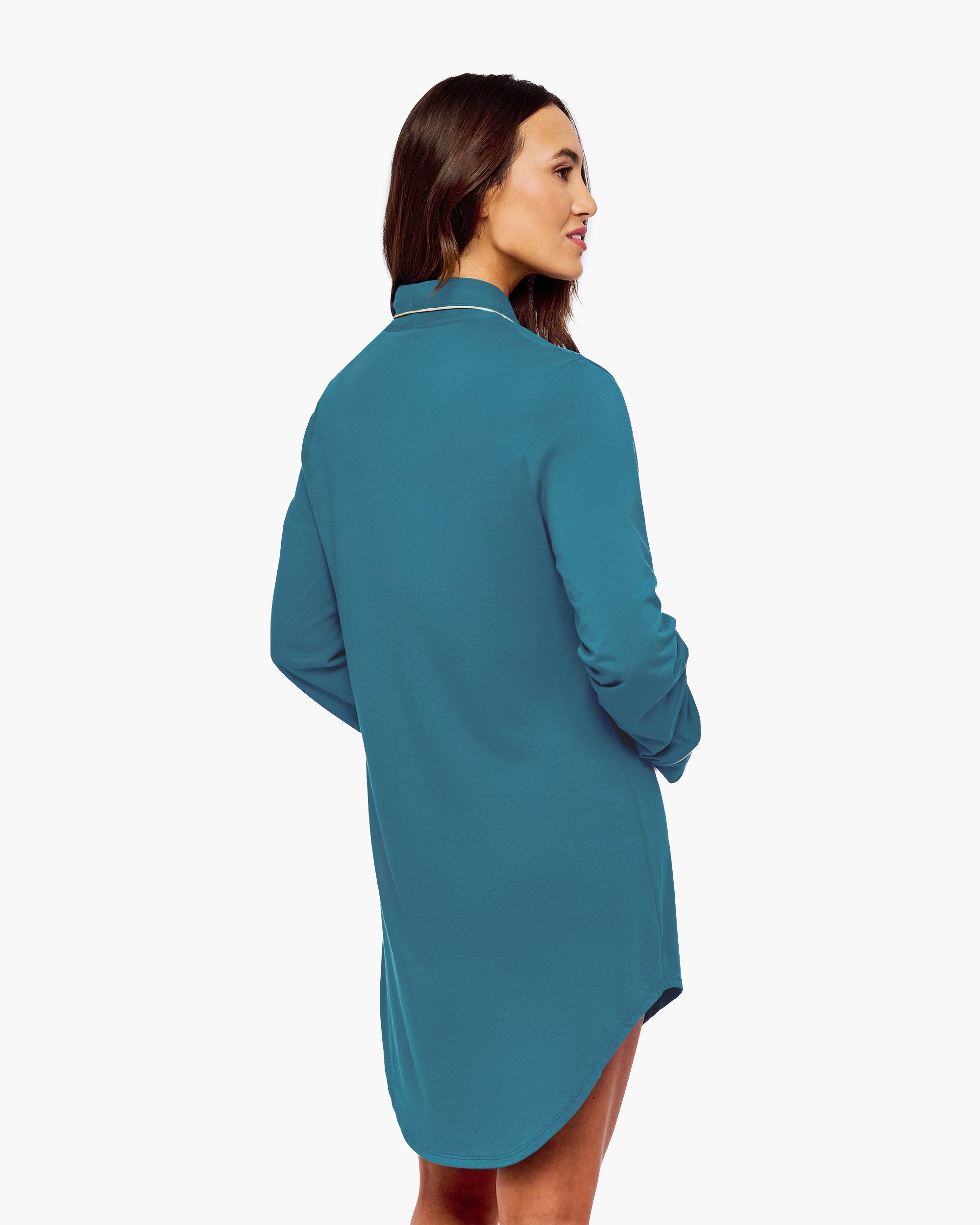 Azul Camisas - Bella Lusso Camisa De Dormir