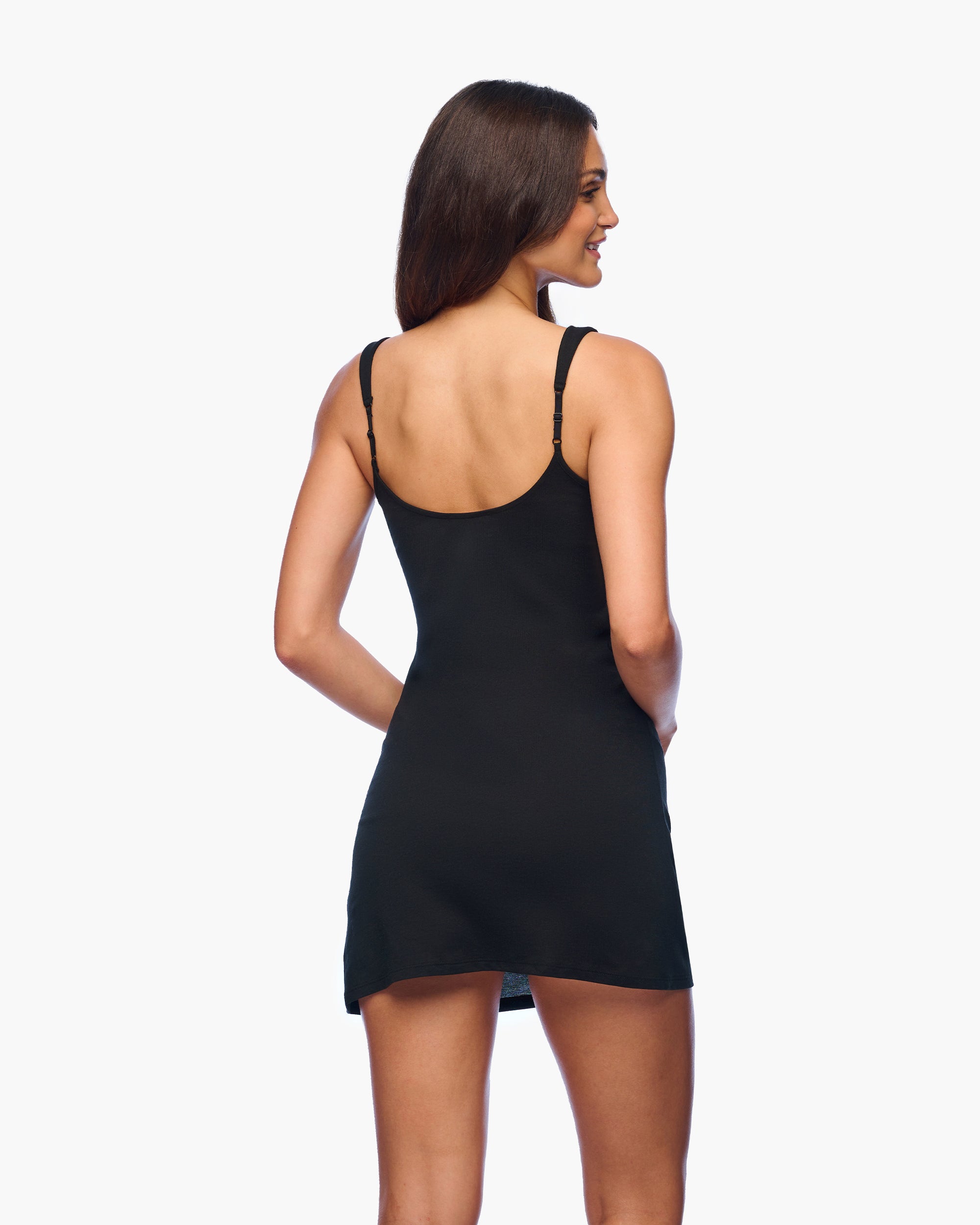 Black Chemise - Pima Lusso Sleep Dress
