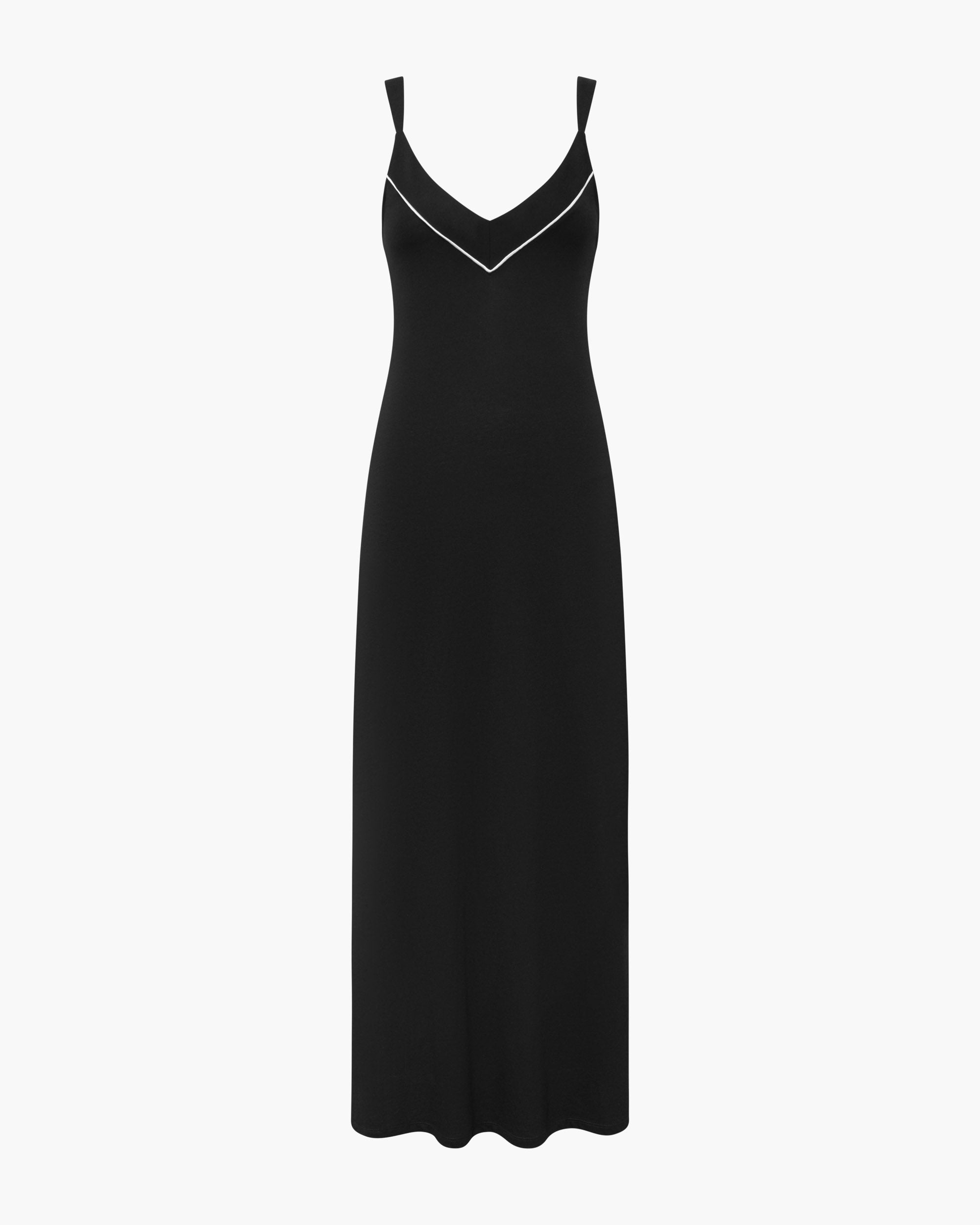 Schwarz Kleid - Pima Lusso Maxikleid