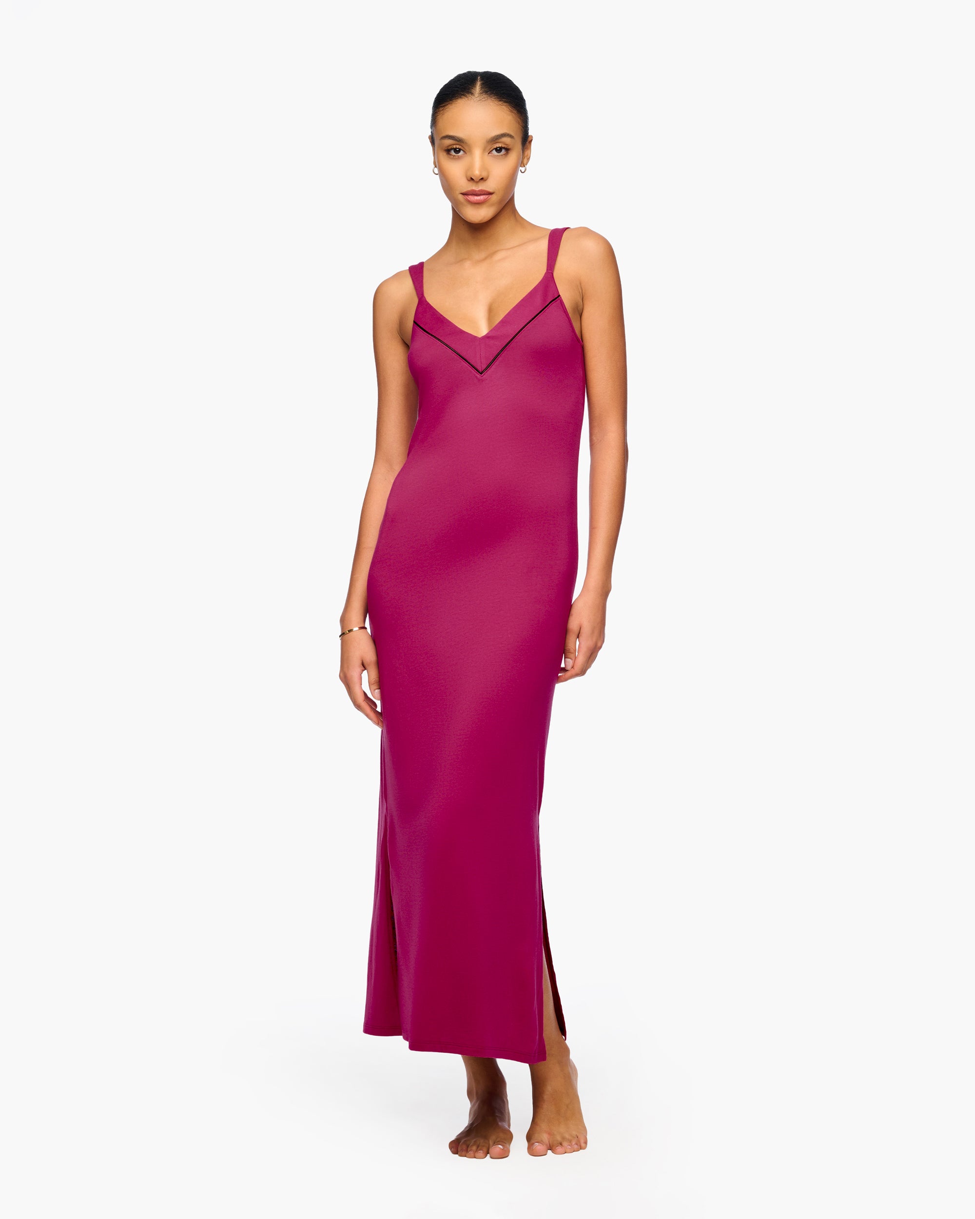 Red Dress - Pima Lusso Maxi Dress