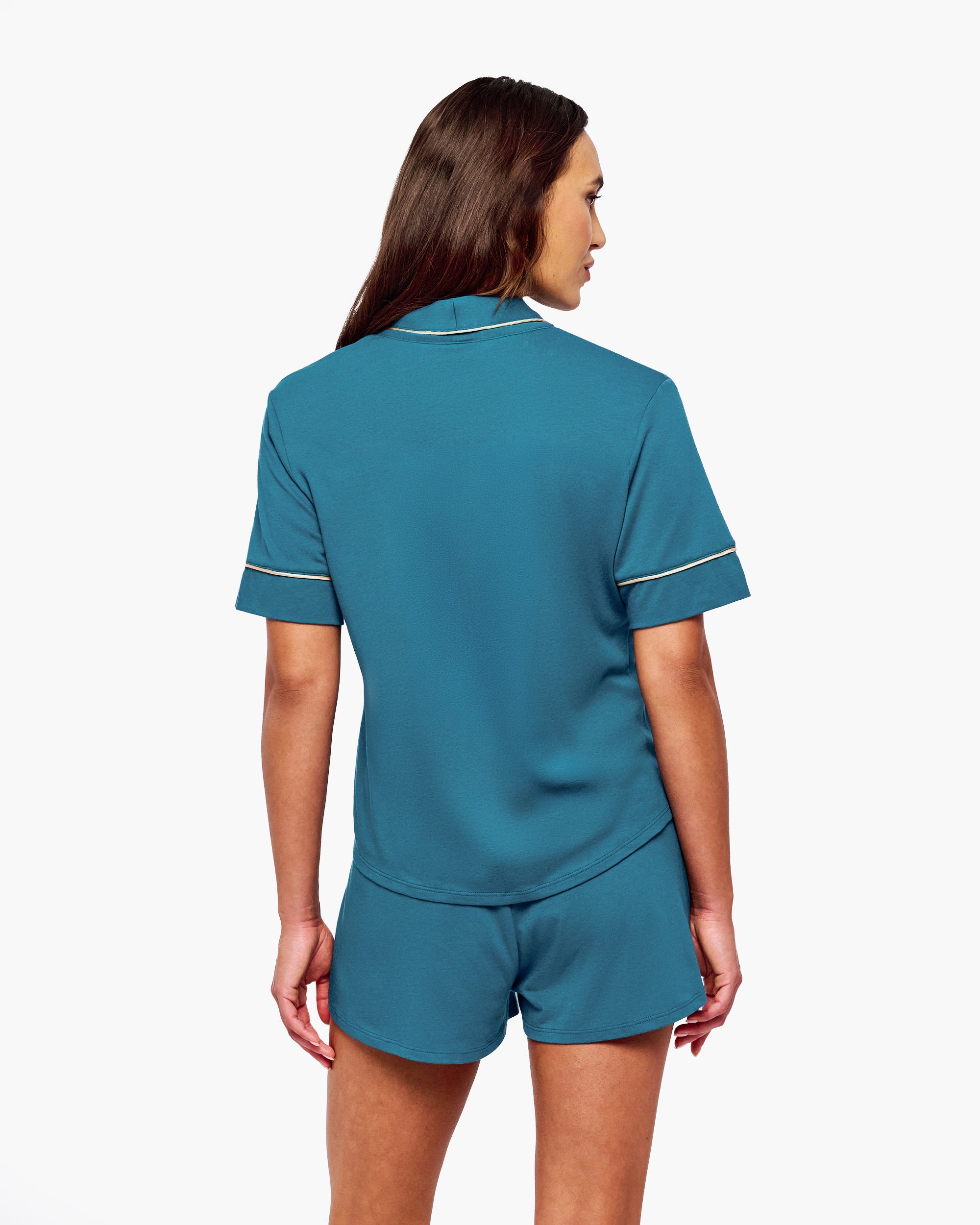 Blu Set - Bella Lusso Set Pigiama Manica Corta E Shorts