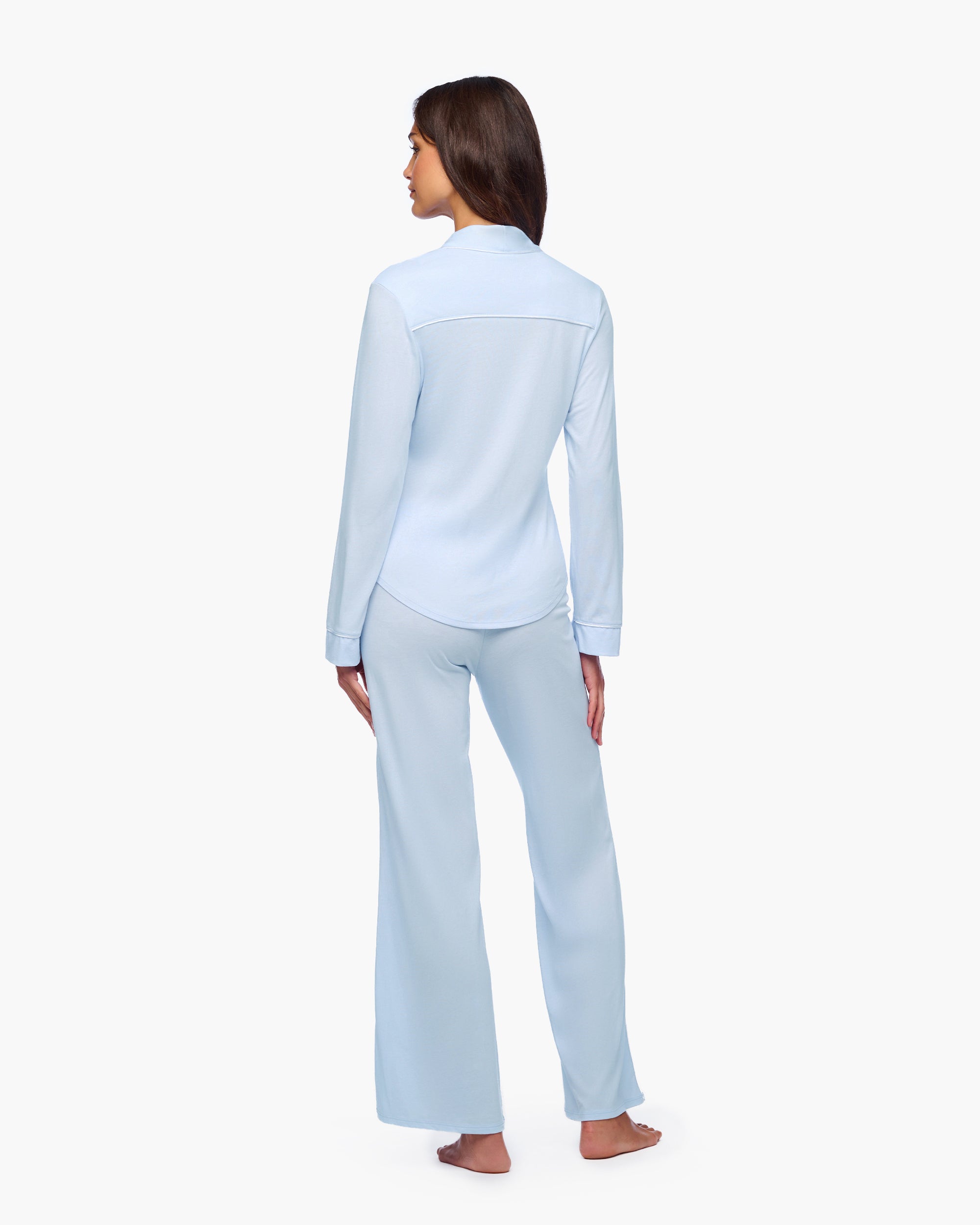 Blu Set - Pima Lusso Pigiama Completo Lungo