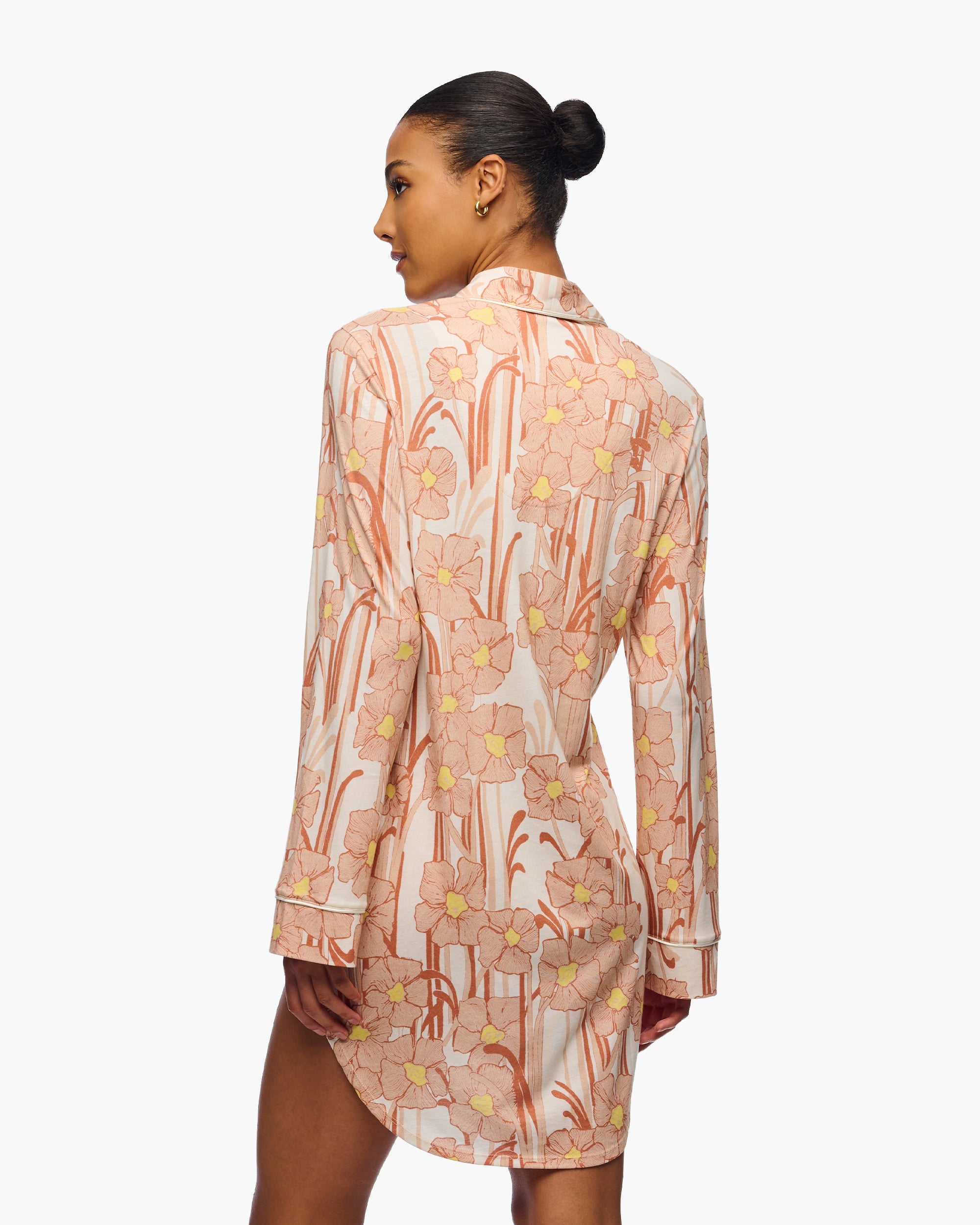 Stampa Maglie - Pima Lusso Printed Camicina Da Notte Stampata