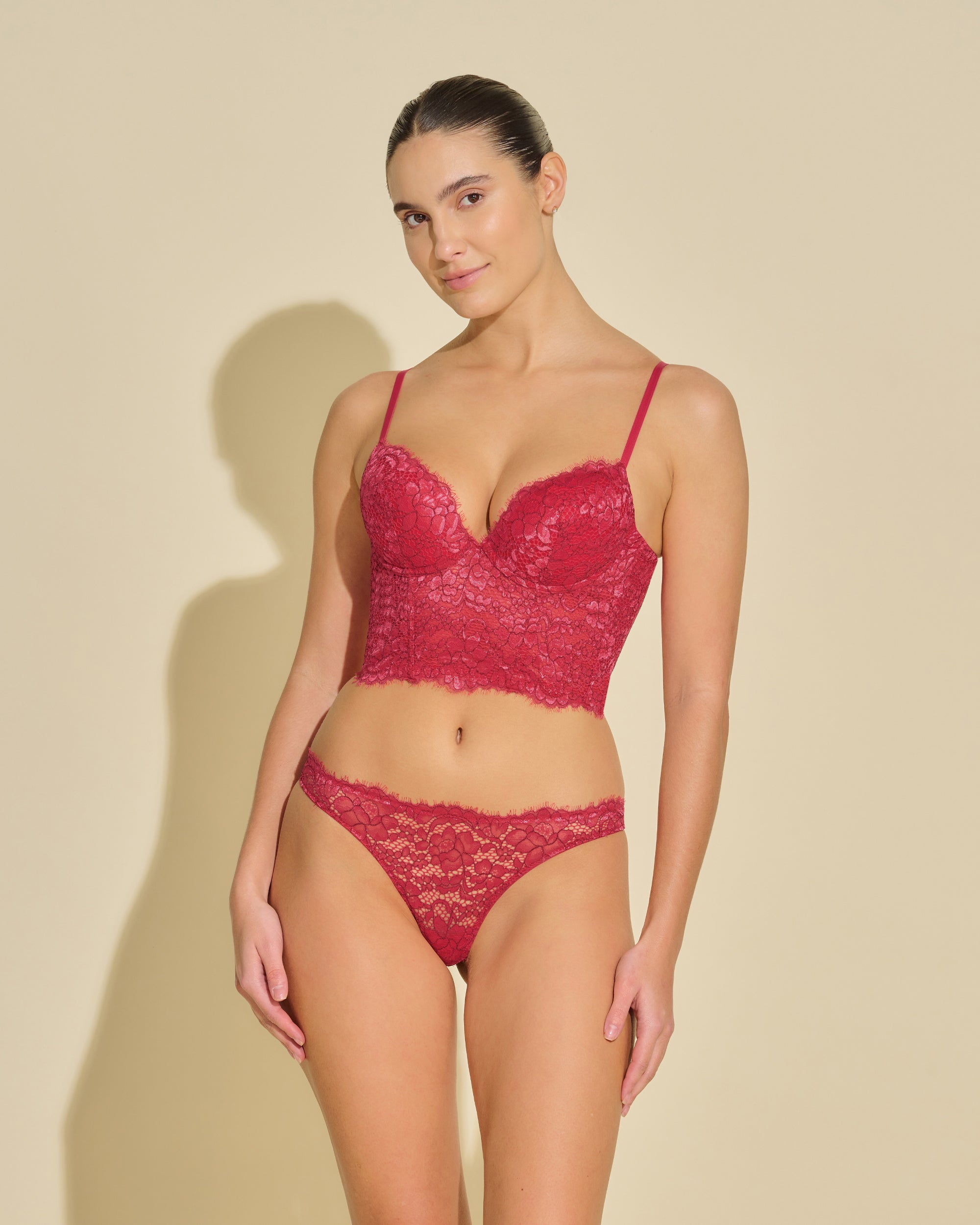 Rot Bustier - Pret A Porter Bustier Cami Push-Up