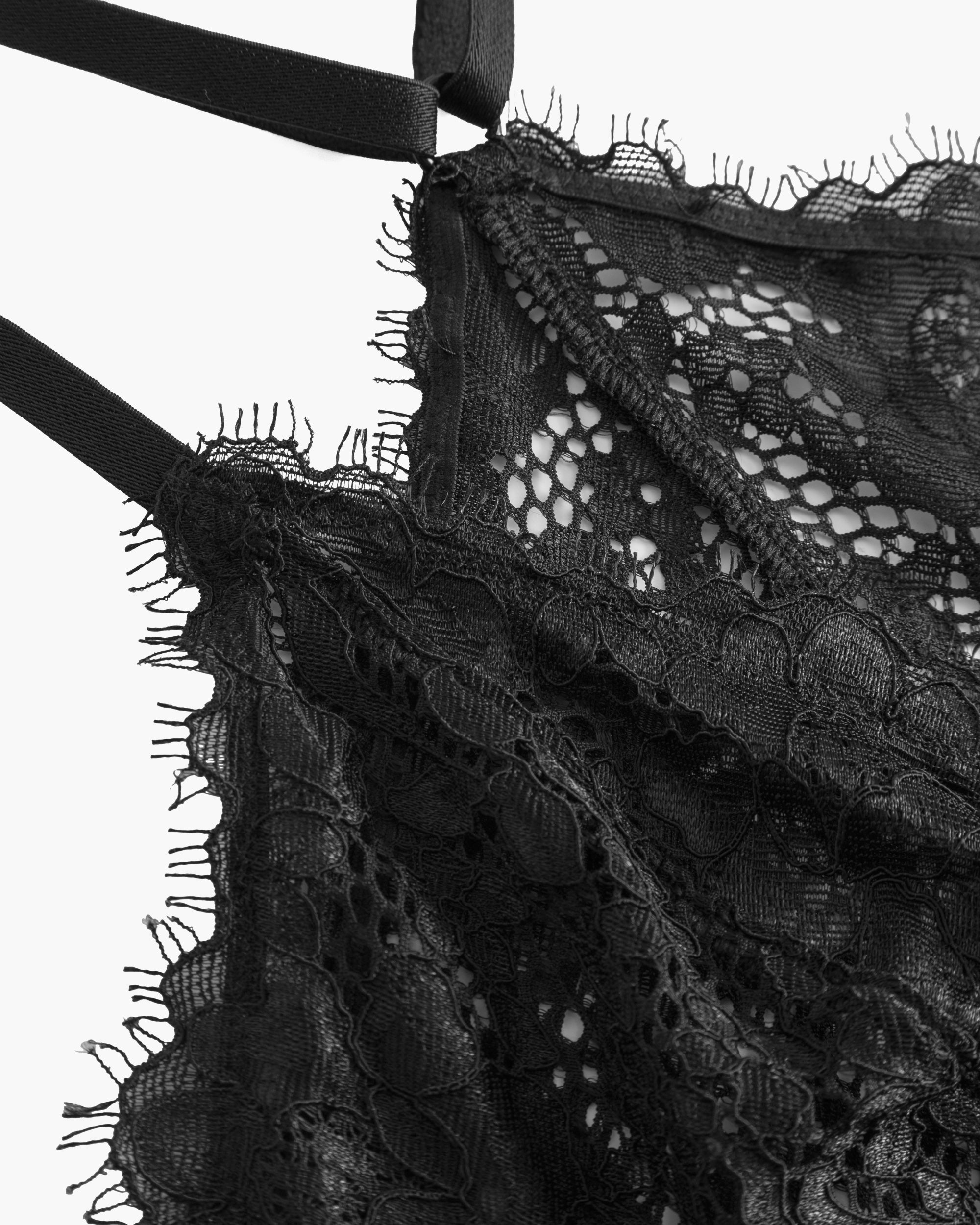 Noir Chemise De Nuit - Pret A Porter Nuisette Italienne