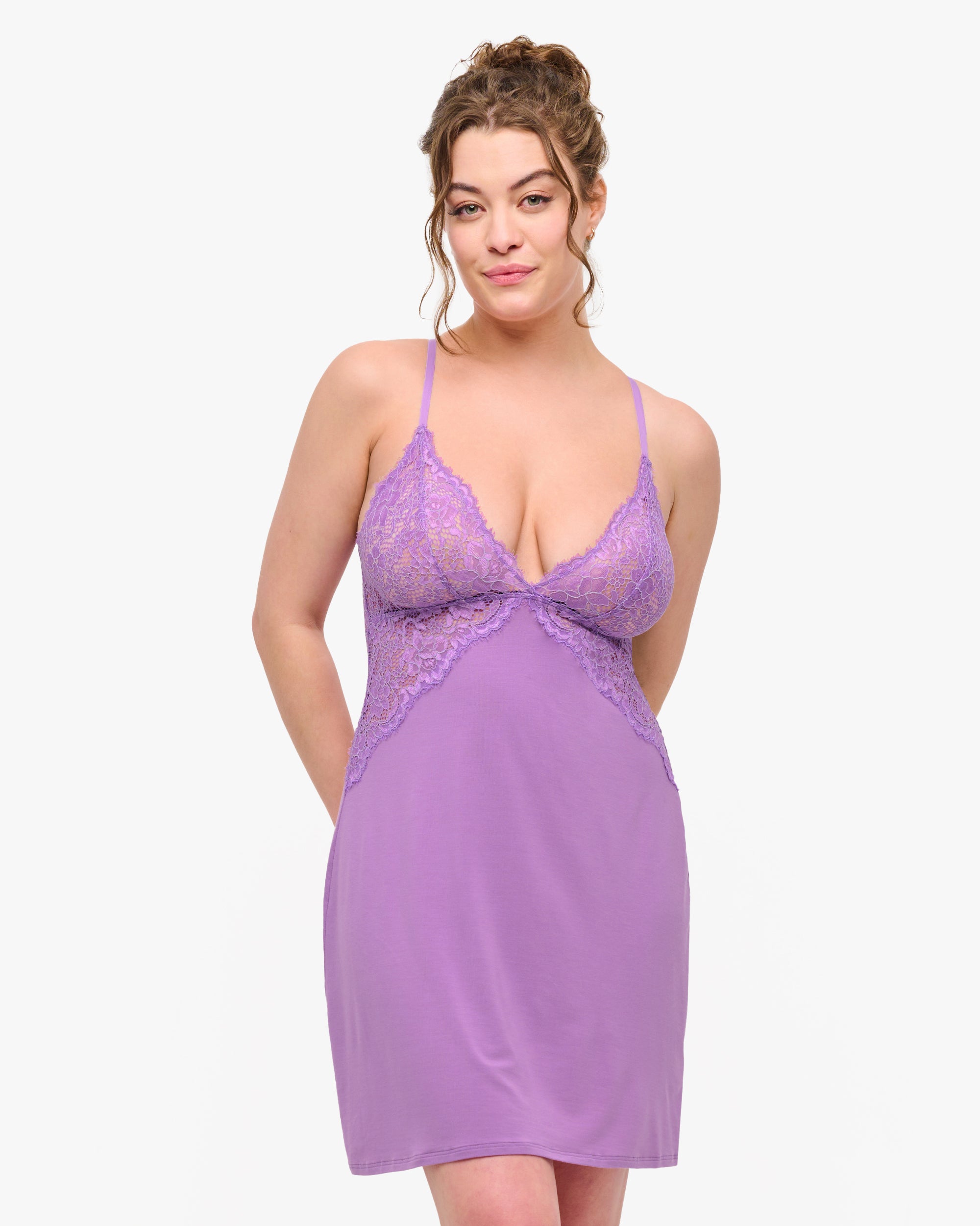 Purple Chemise - Pret A Porter Italian Nightie