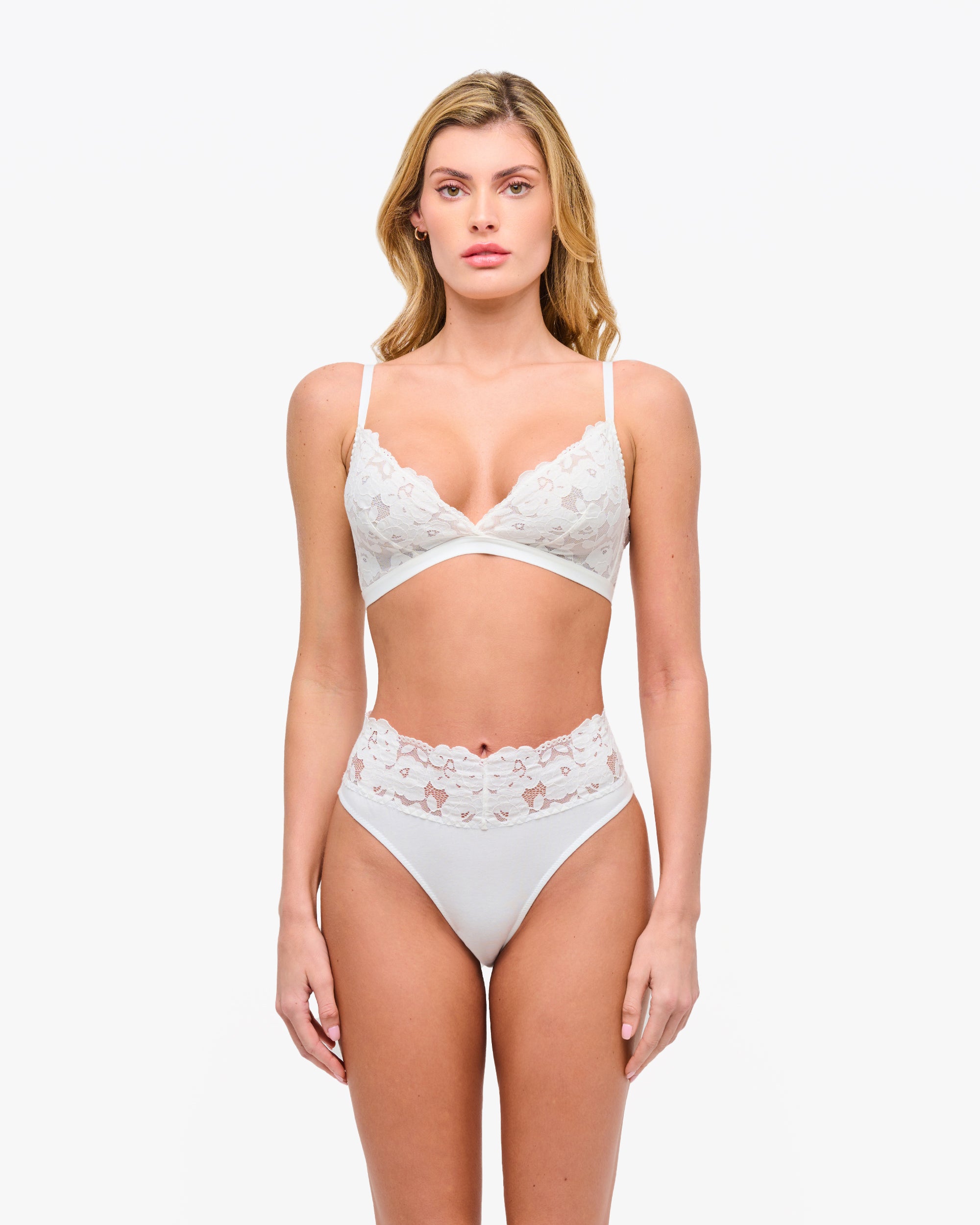 White Bikini - Romanza High Rise Bikini