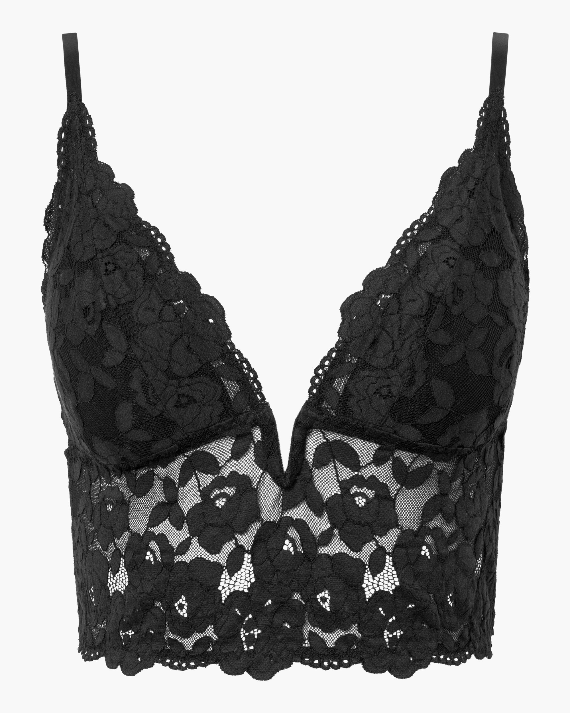 Negro Bralette - Romanza Bralette Tipo Top