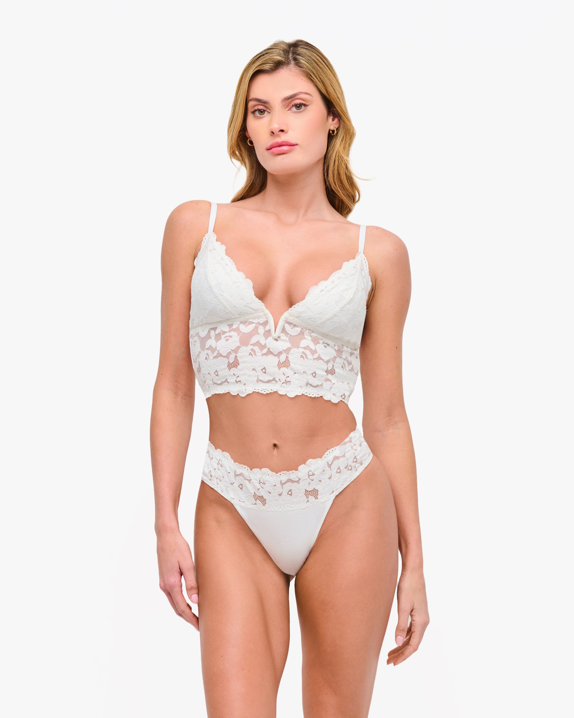 White Bralette - Romanza Longline Bralette