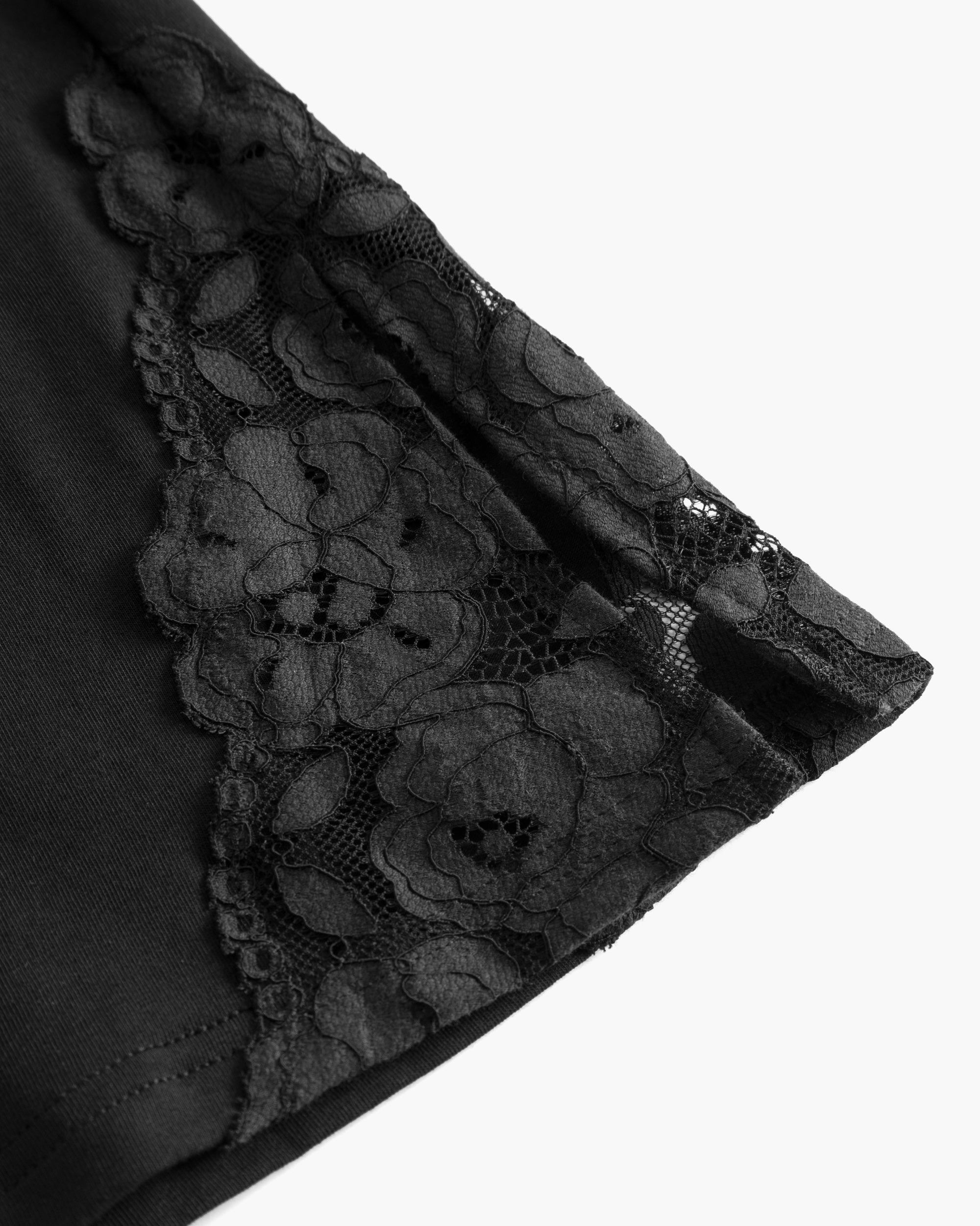 Negro Combinaciones - Romanza Camisón De Algodón