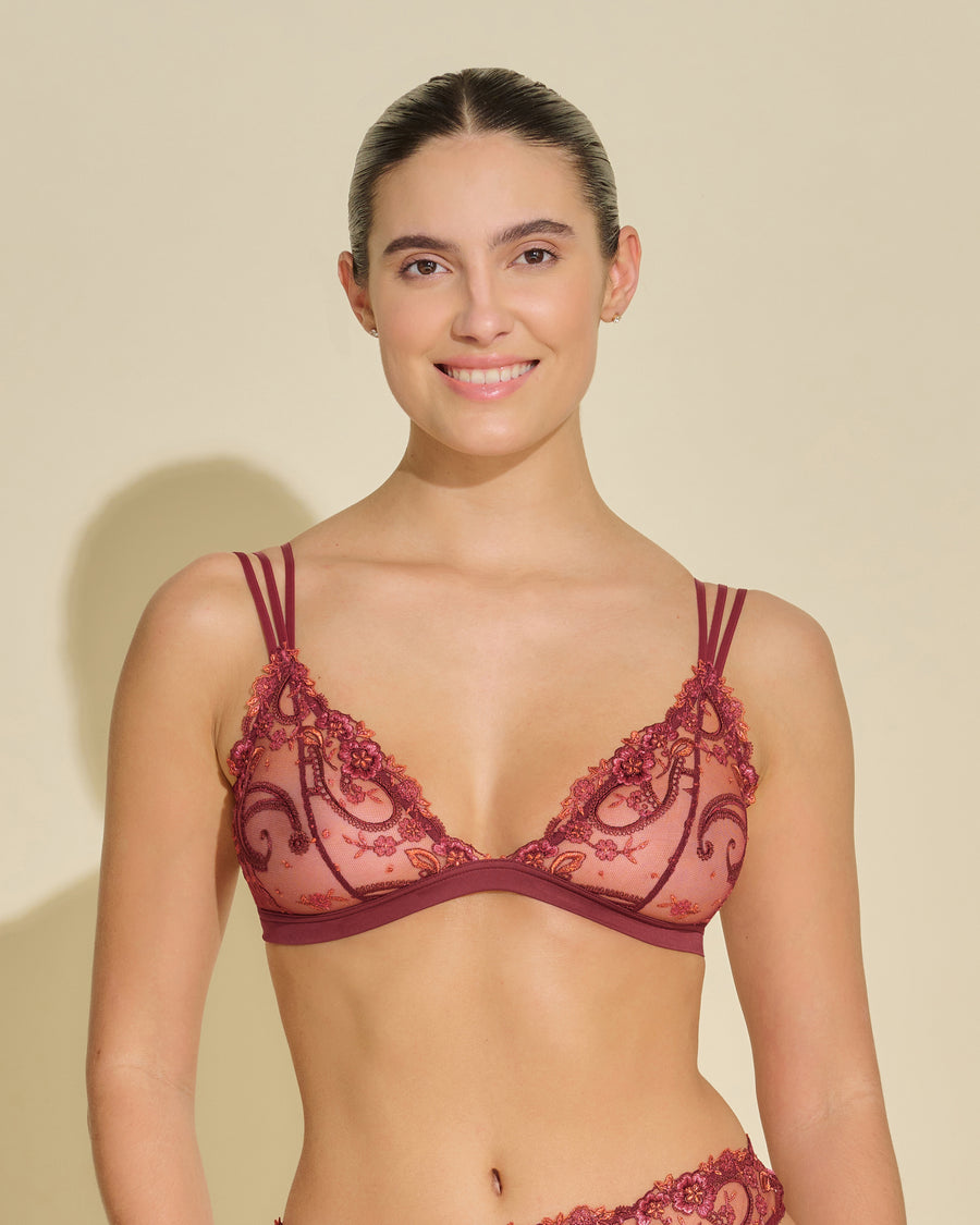 Rossa Bralette - Sanika Reggiseno Triangolo Morbido