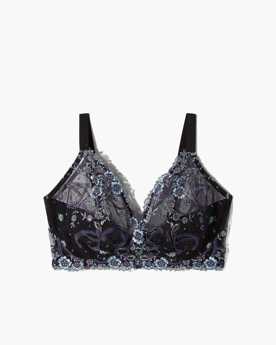 Black Bralette - Sanika Curvy Tall Triangle Bralette