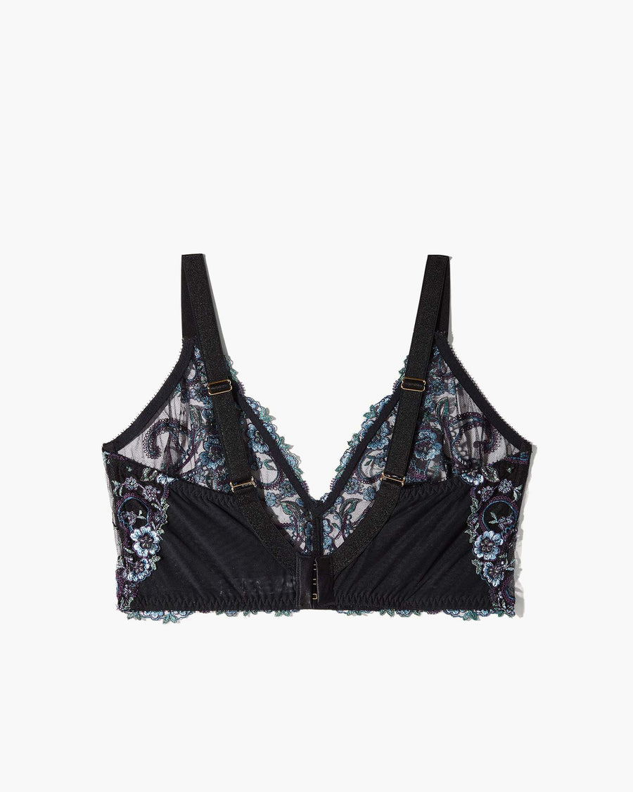 Negro Bralette - Sanika Bralette De Triángulos Altos Curvy