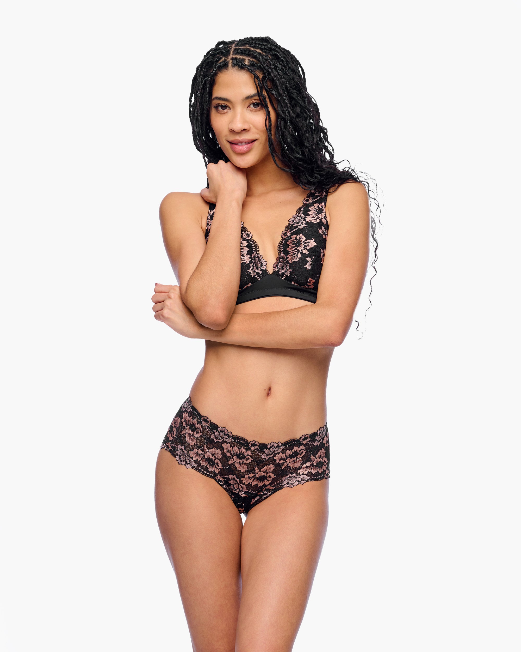 Black Hot Pant - Savona Cheeky Brief