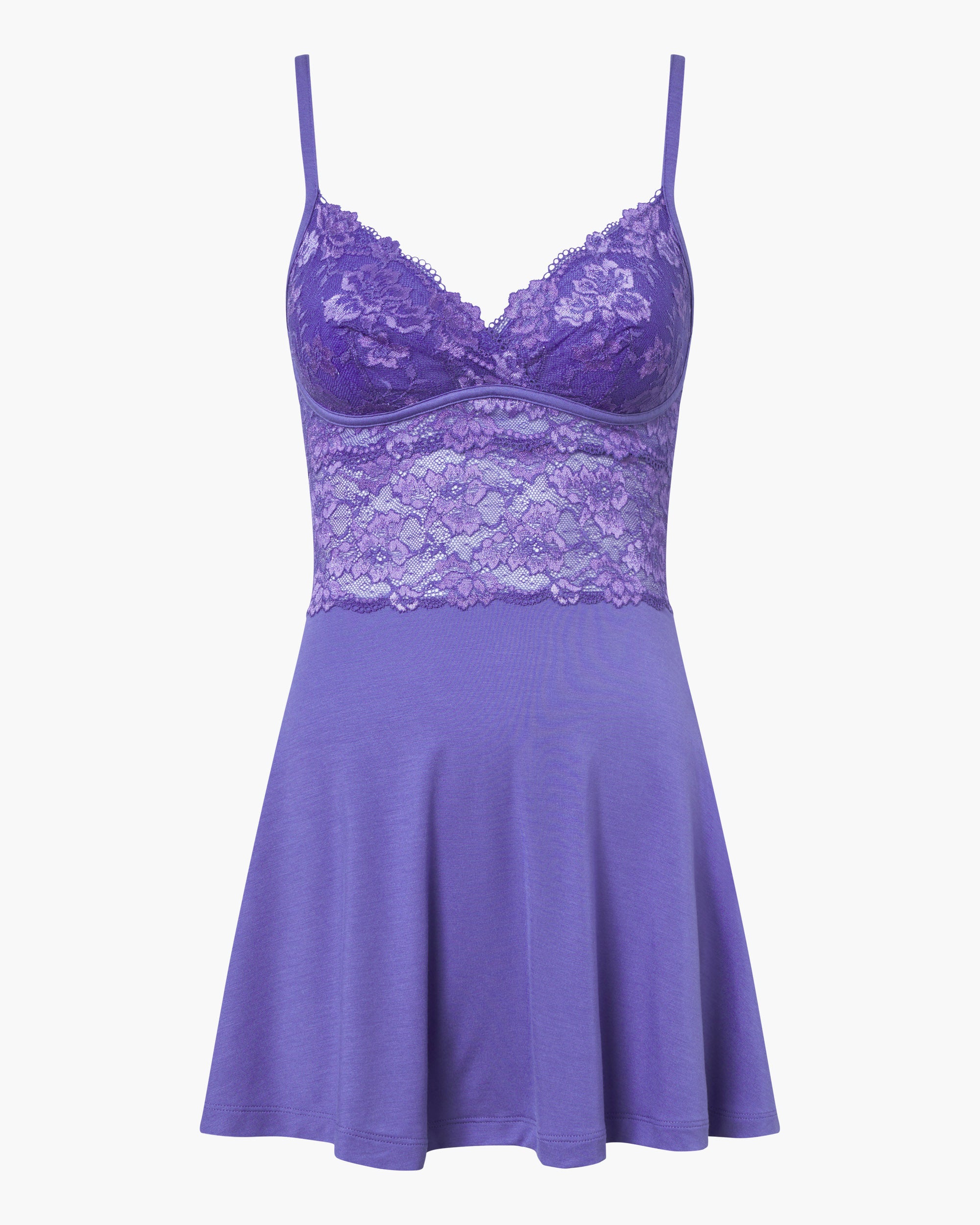 Viola Set - Savona Set Camicia Da Notte E Tanga
