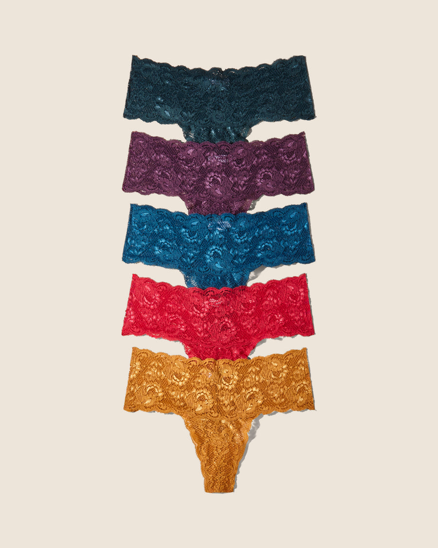 Multi Thong - Never Say Never Comfie Thong 5 Pack