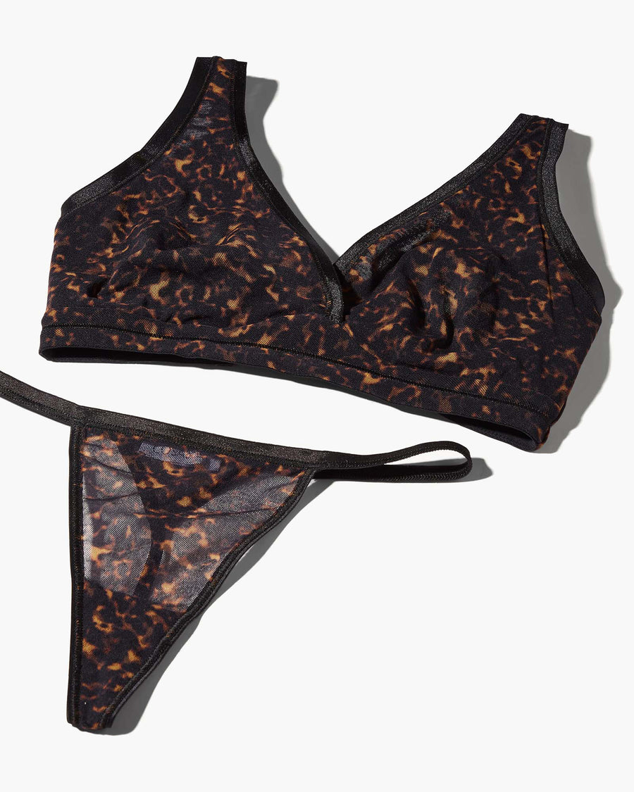 Print Bralette - Soire Confidence Printed Curvy Bralette