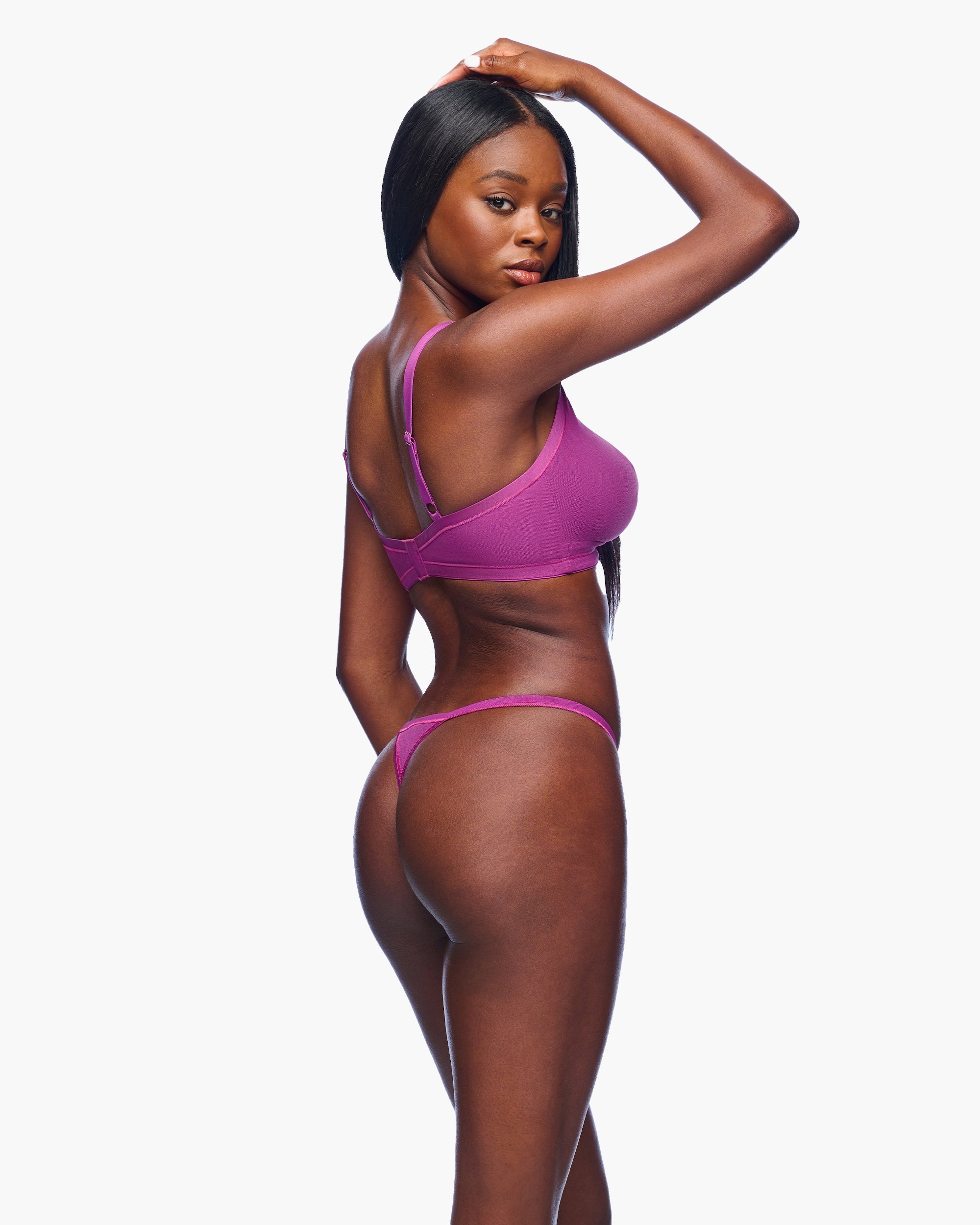 Púrpura Tangas De Hilo - Soire Confidence Tanga De Hilo