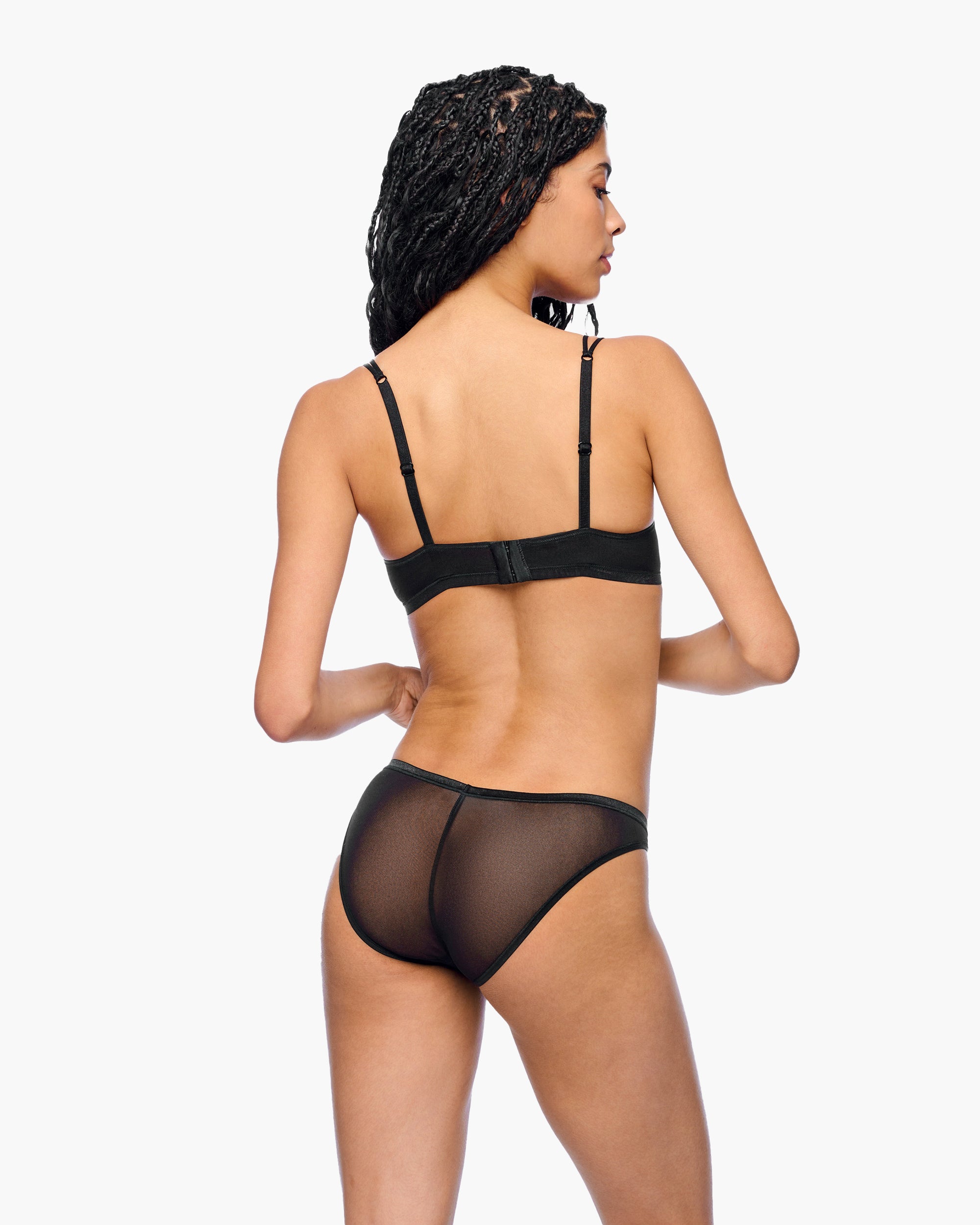 Noir Culotte Style Bikini - Soire Confidence Bas De Bikini Taille Basse