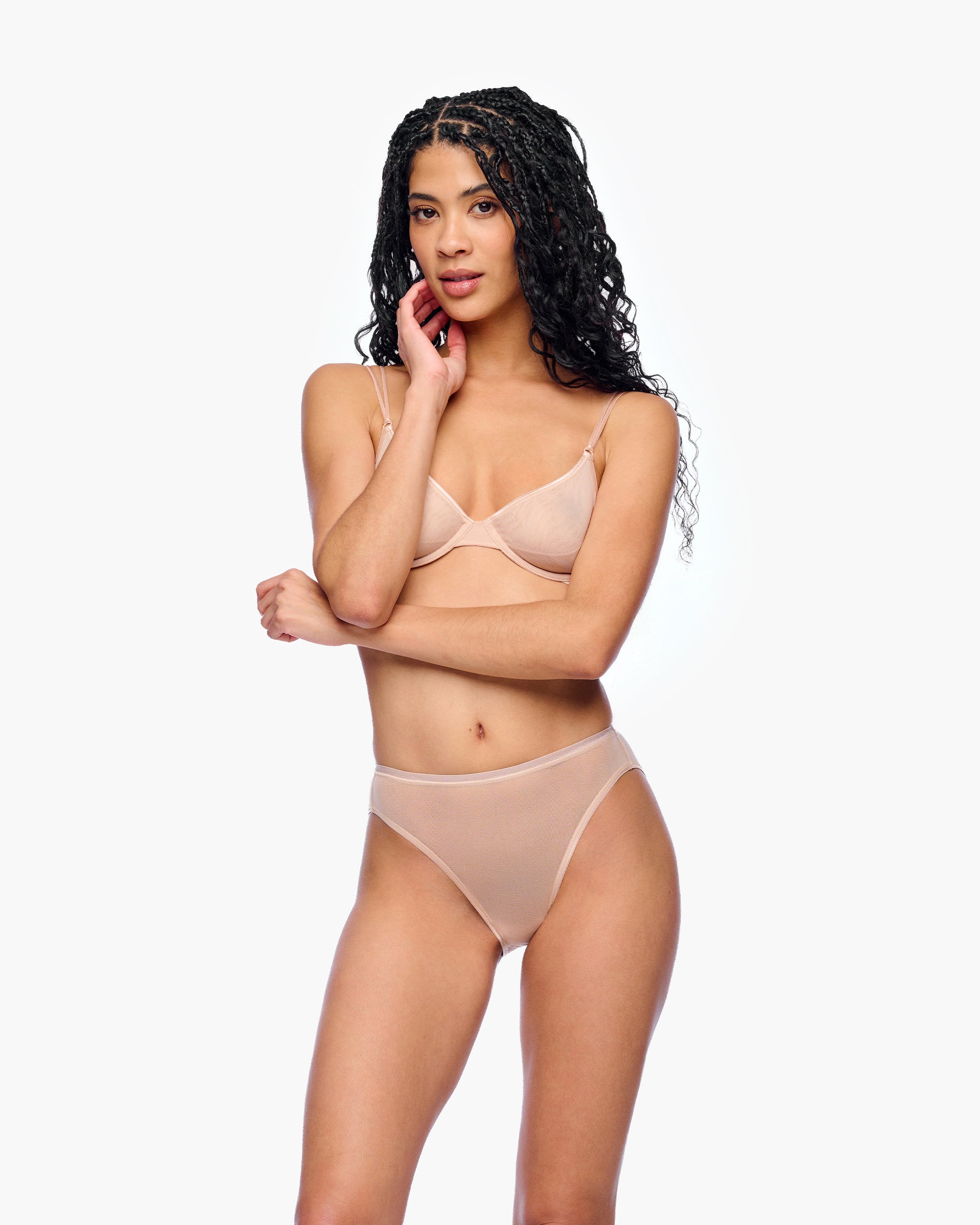 Beige Slip - Soire Confidence Bikini Mit Hohem Beinausschnitt
