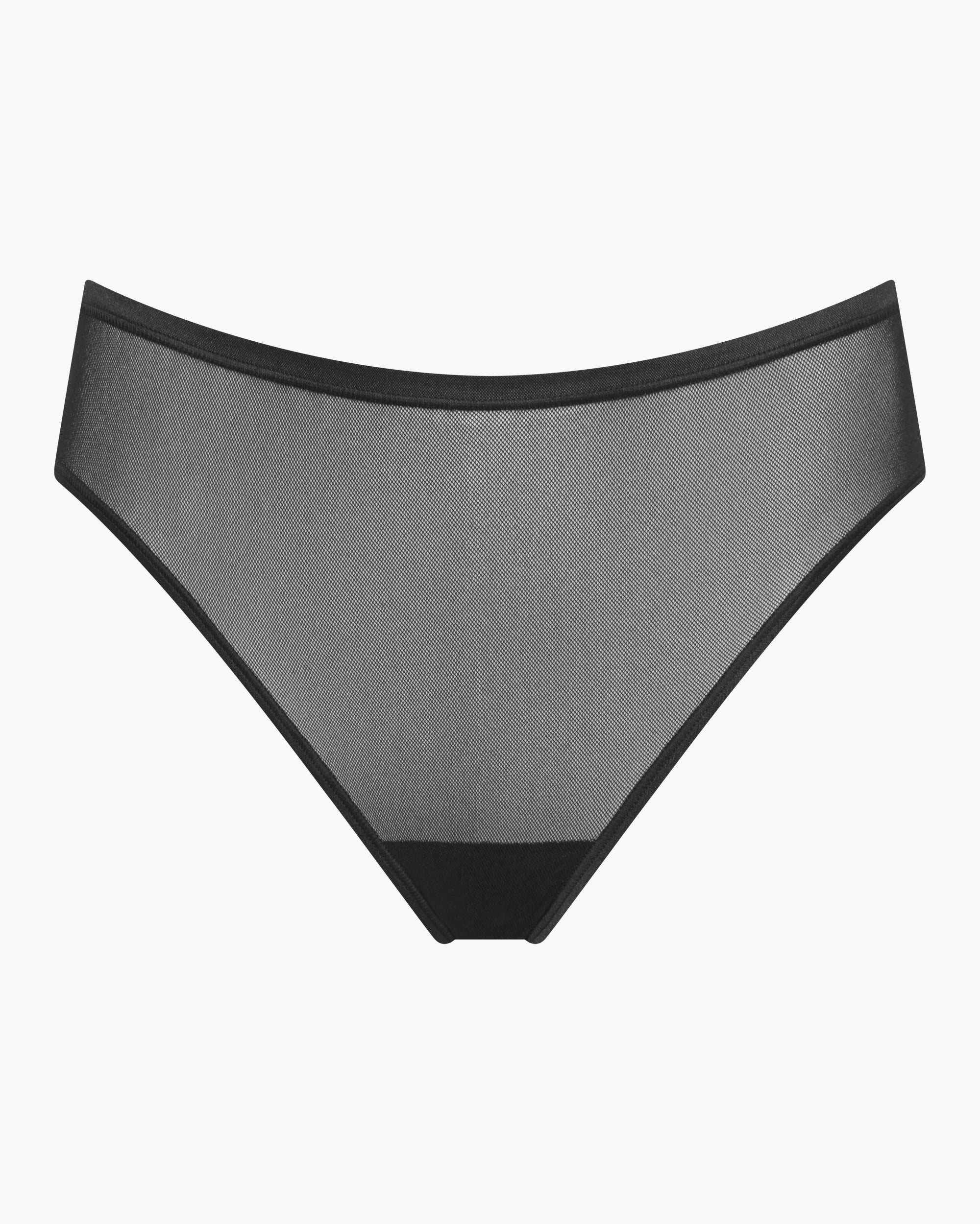 Schwarz Slip - Soire Confidence Hochsitzender Slip