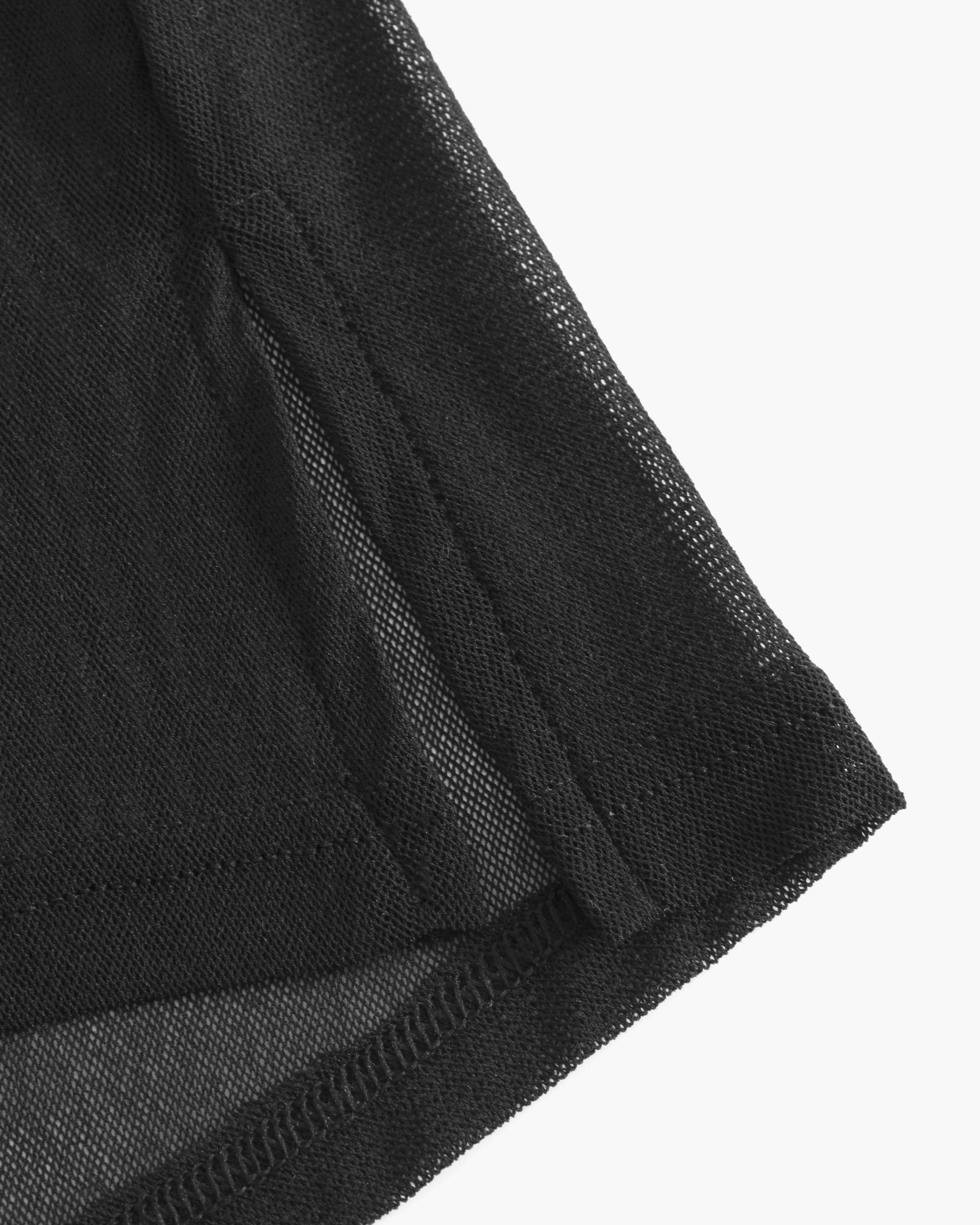 Schwarz Top - Soire Confidence Netz-Tanktop