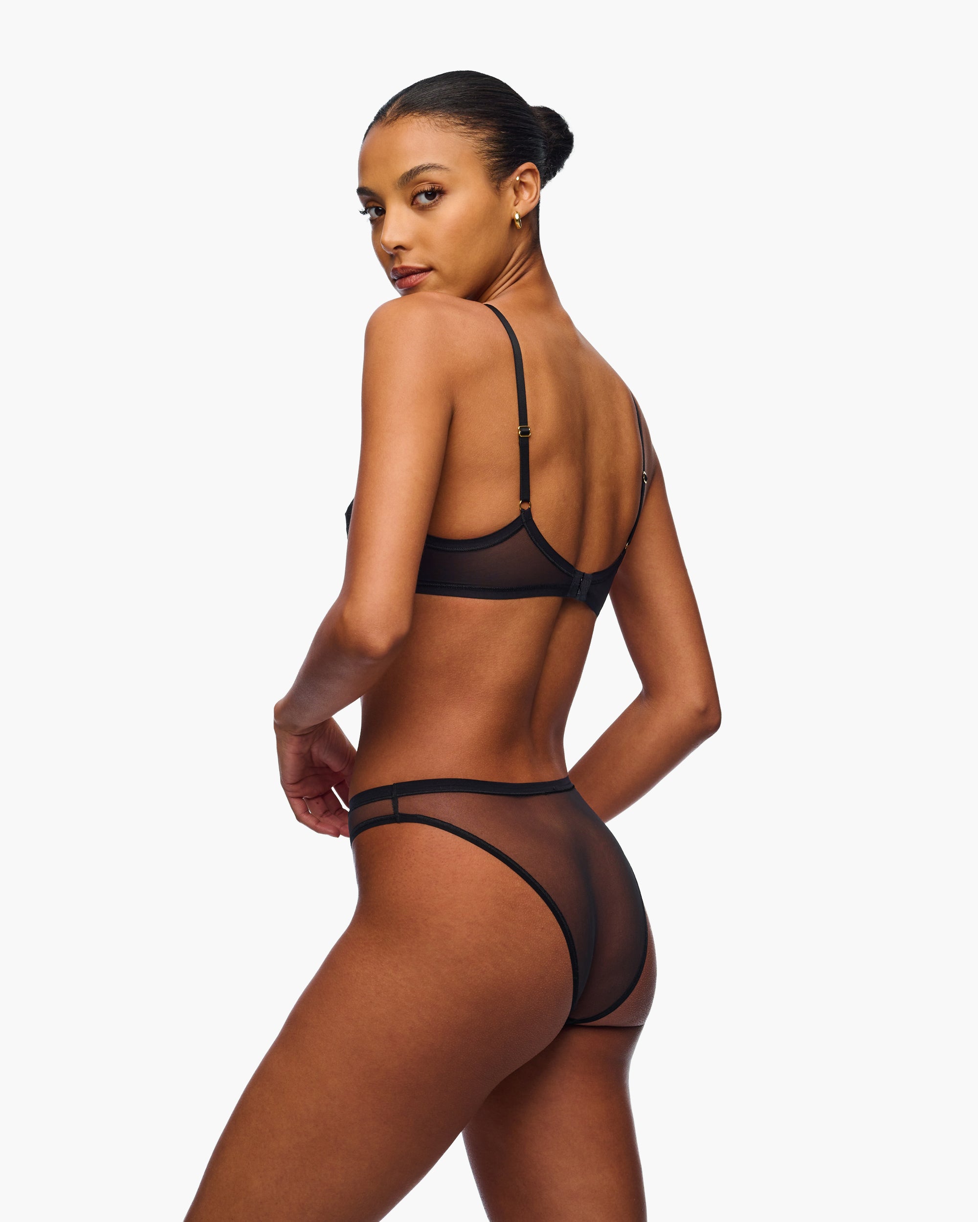 Negro Braguitas Tipo Bikini - Soire Iconic Bikini