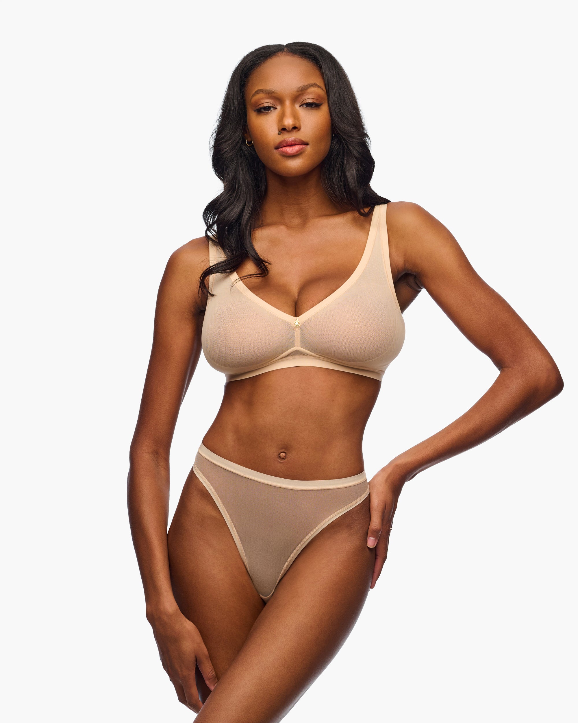 Beige Slip Sgambati - Soire Iconic Bikini