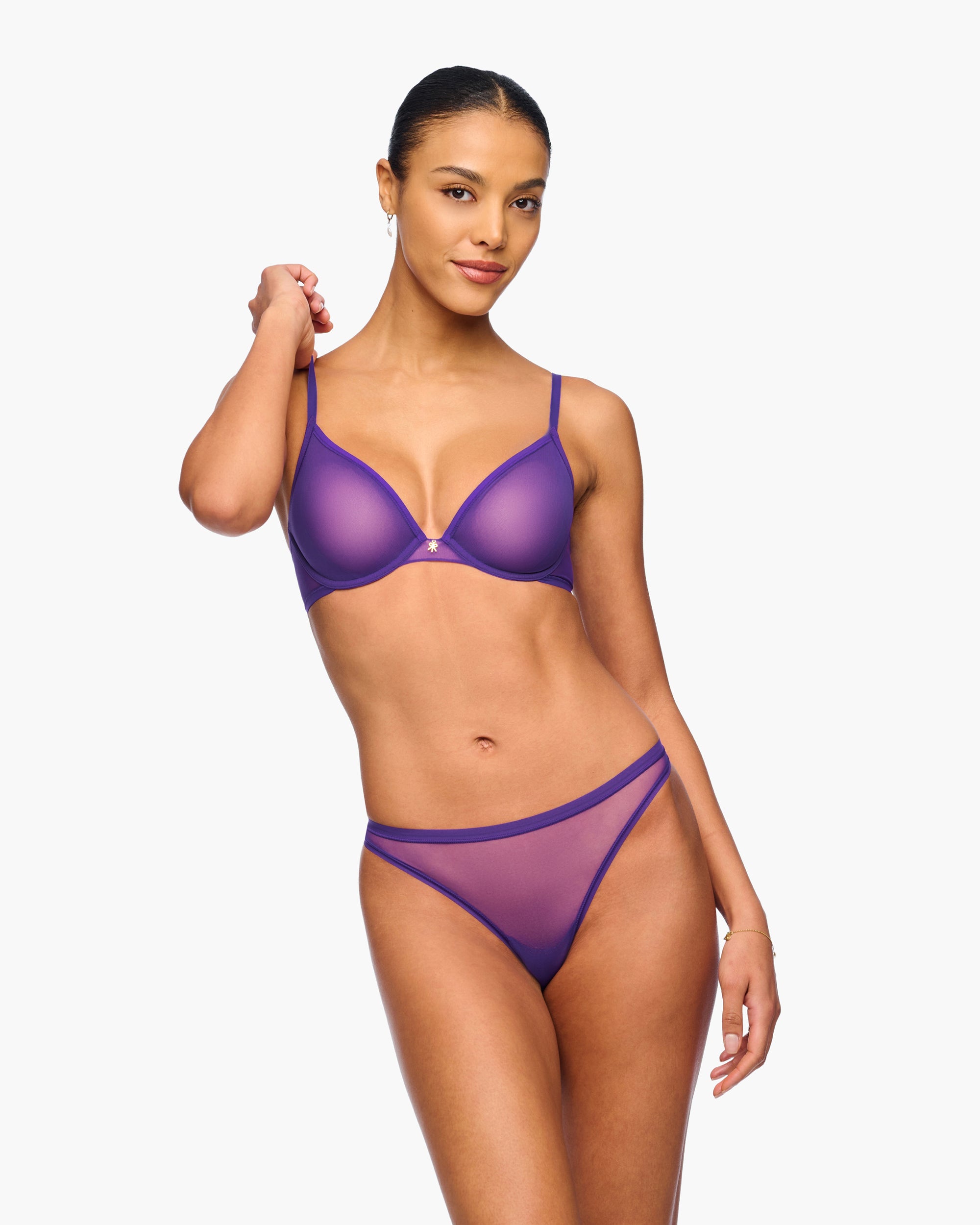 Purple Bra - Soire Iconic Plunge Bra