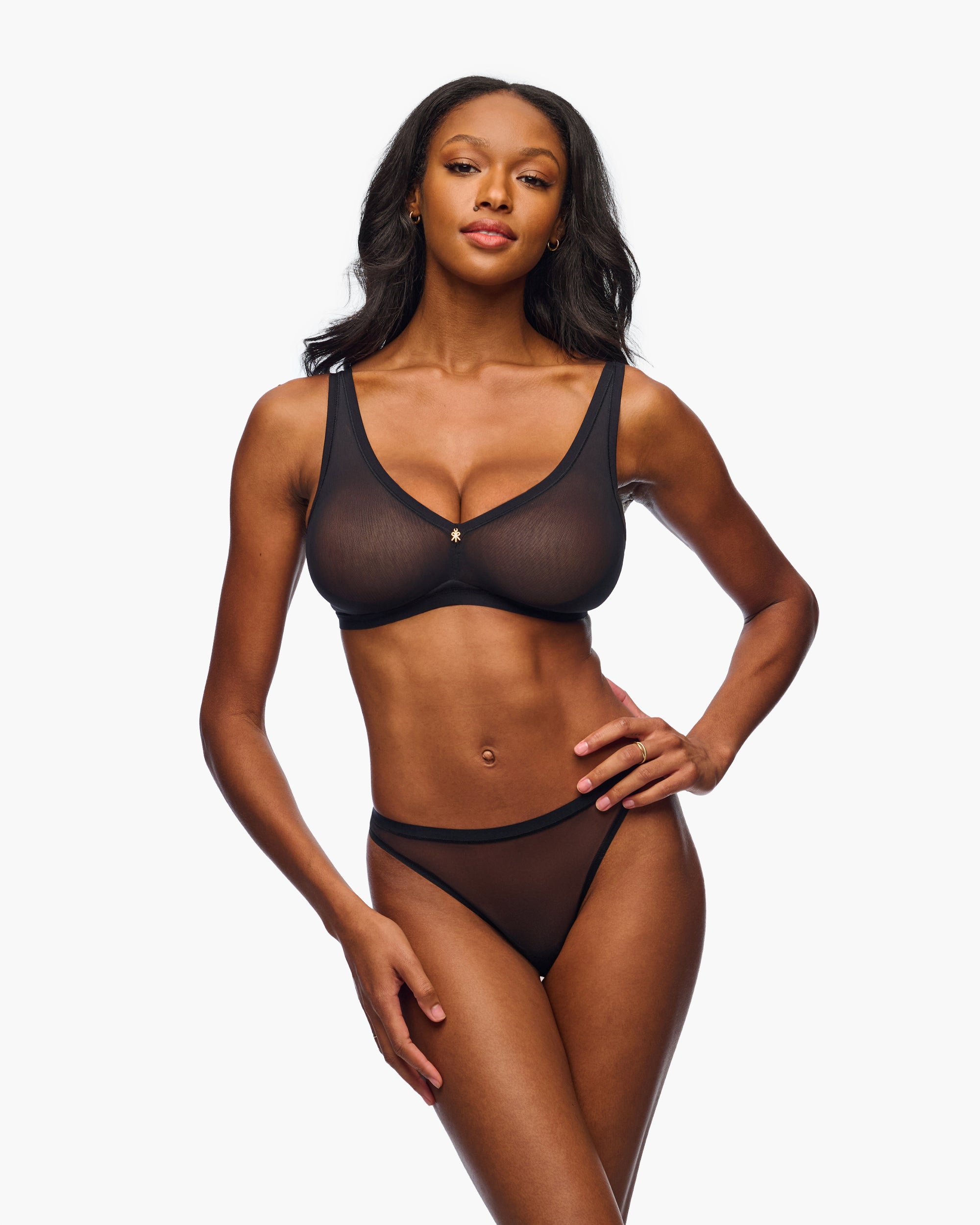 Schwarz Bralette - Soire Iconic Curvy-Bralette