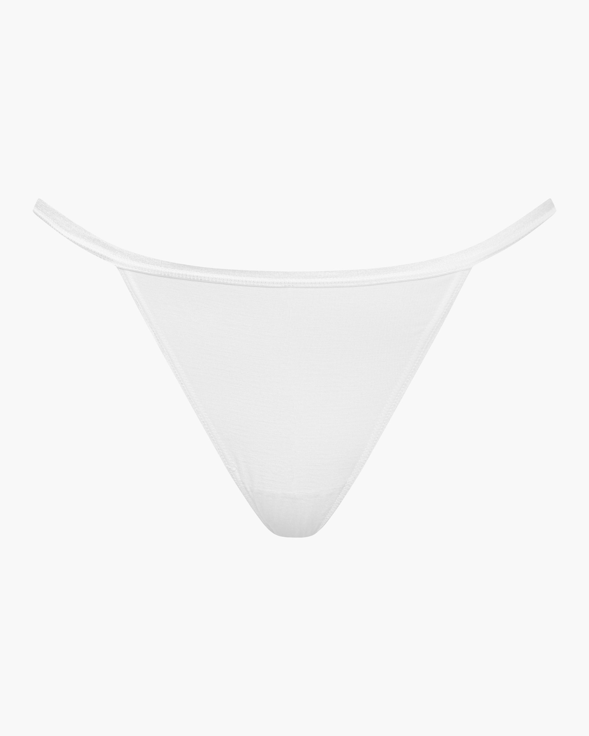 Blanca Braguitas Tipo Bikini - Talco String - Braguita Tipo Bikini