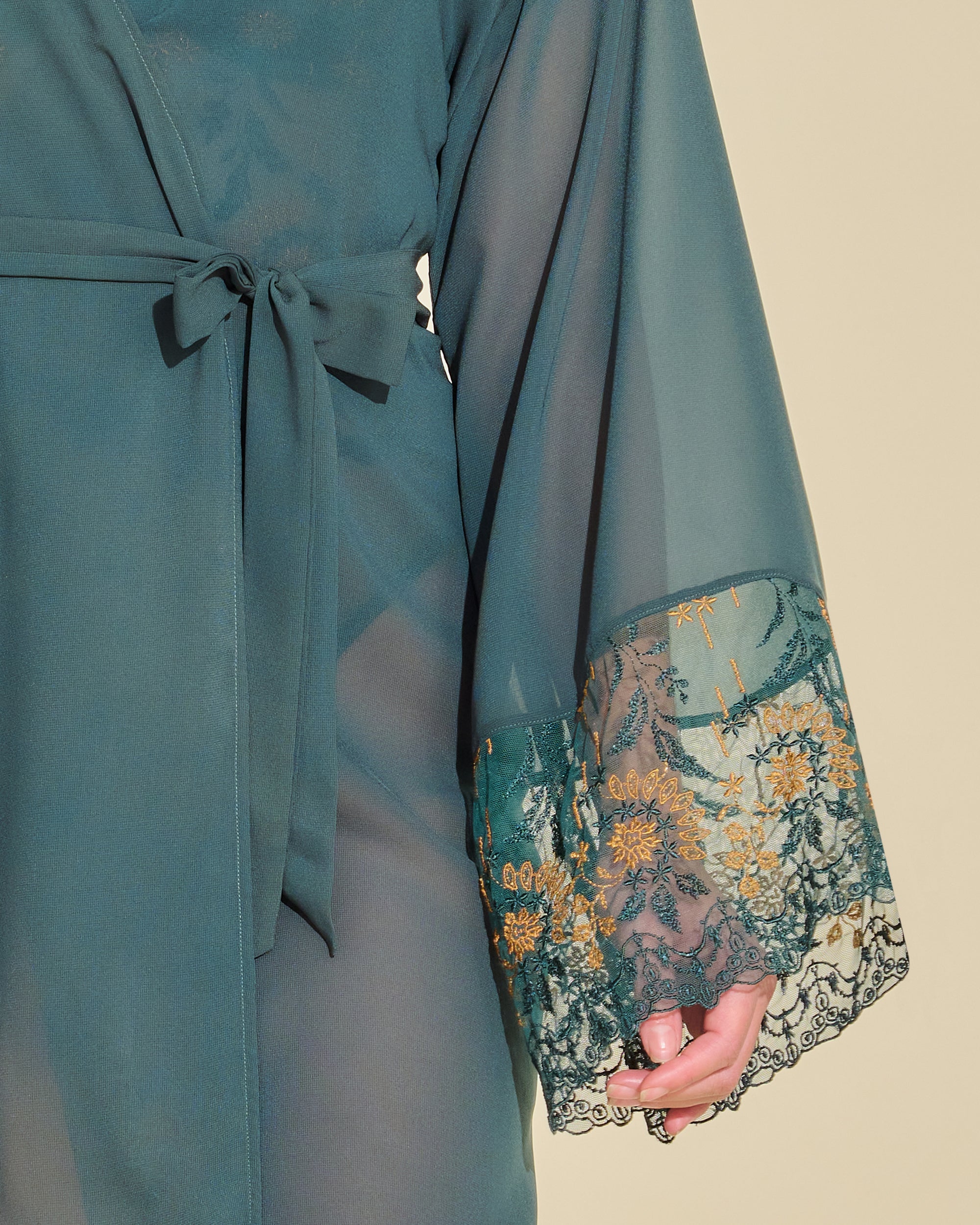 Verte Robe De Chambre - Ushuaya Peignoir