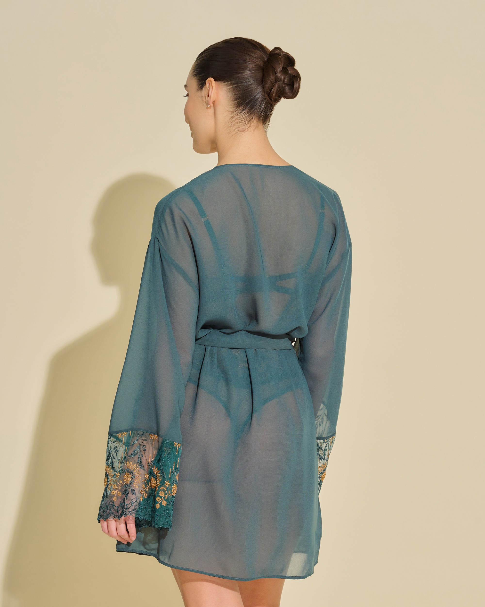 Verte Robe De Chambre - Ushuaya Peignoir
