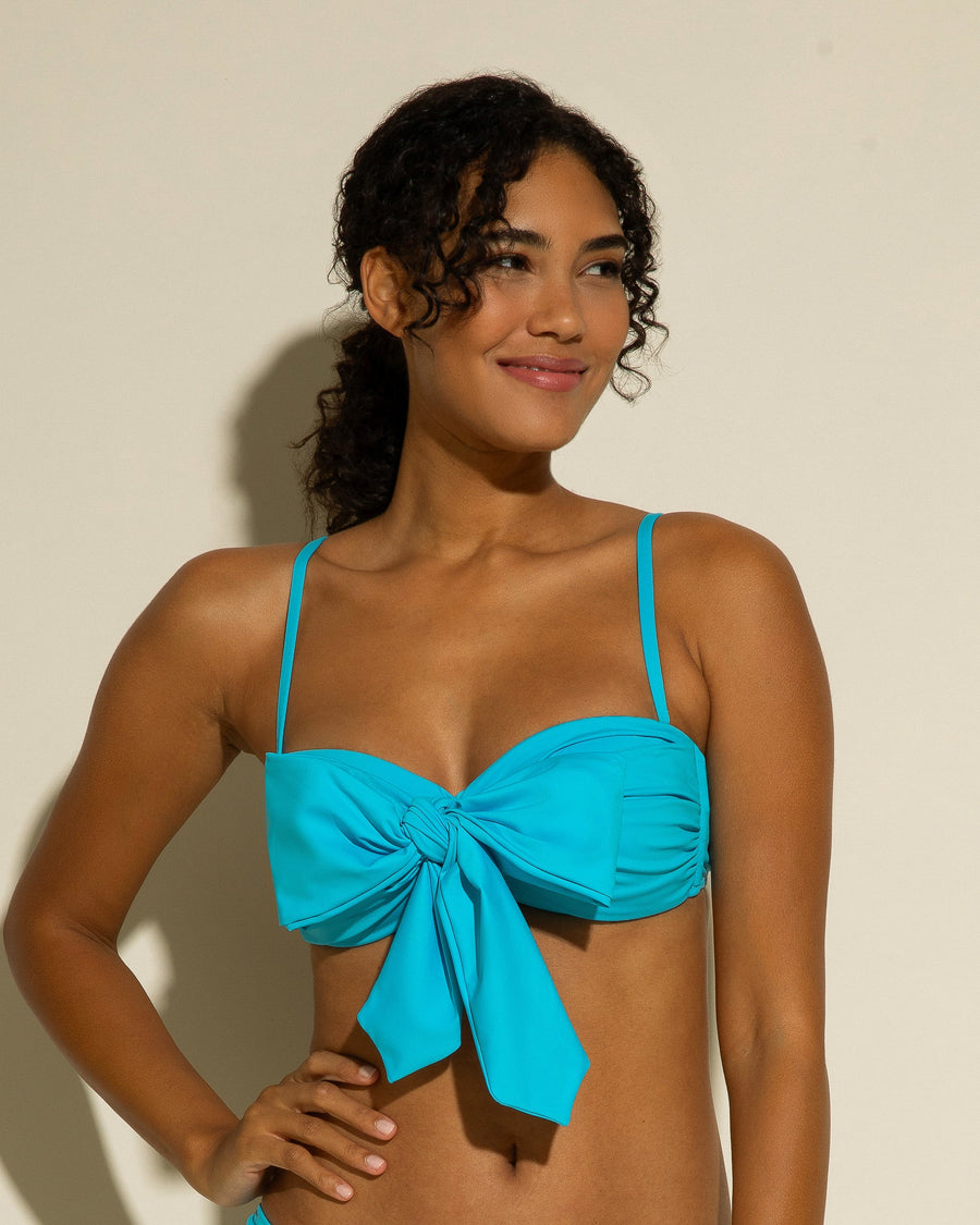 Blue Swim Tops - Vita Marina Bandeau