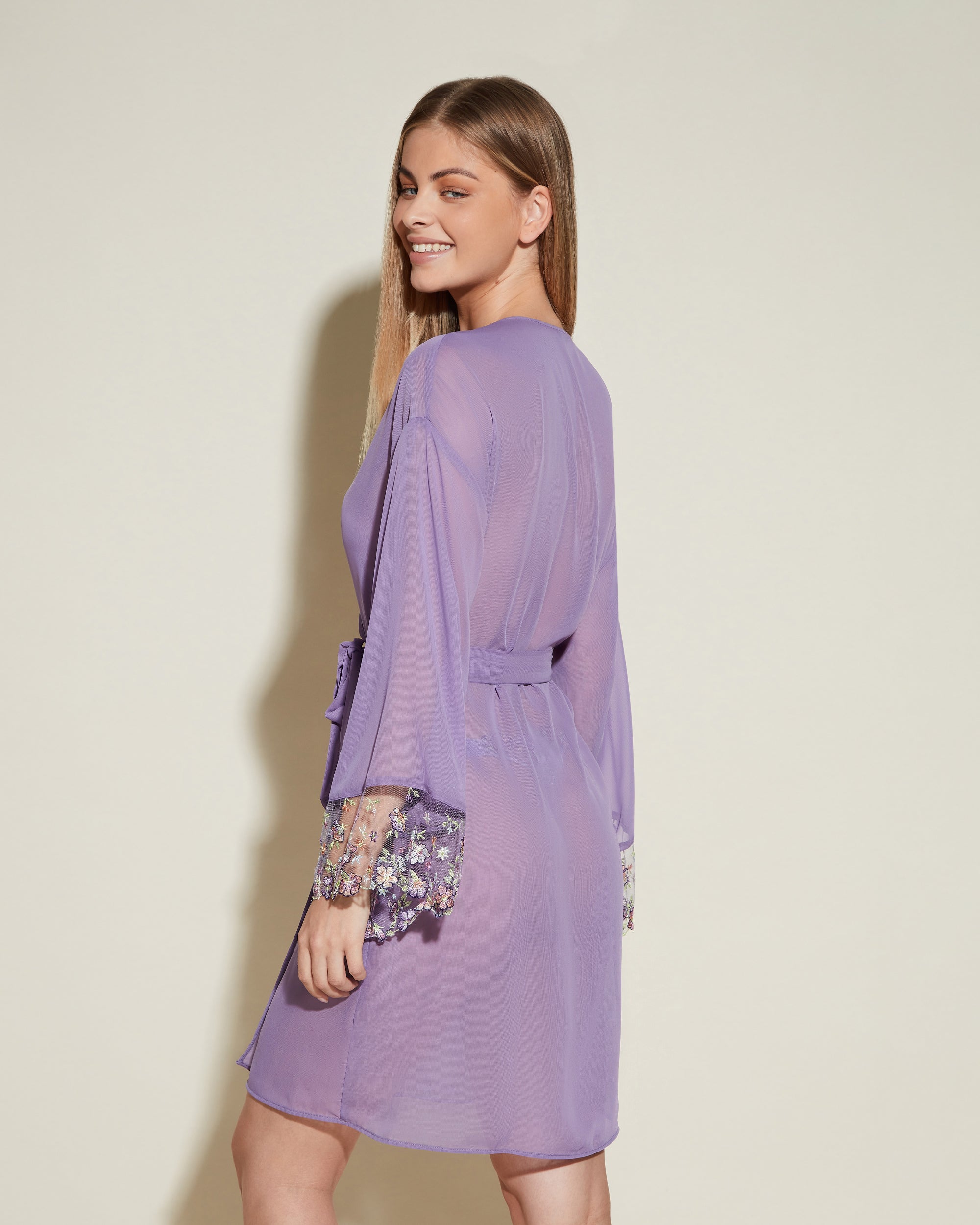 Violette Robe De Chambre - Abri Peignoir