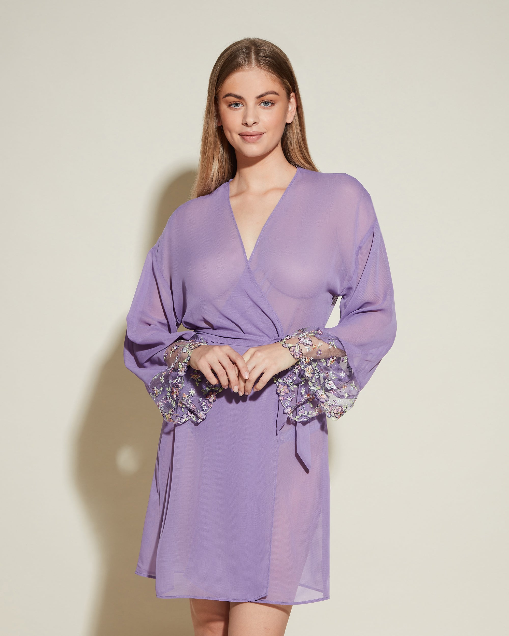 Violette Robe De Chambre - Abri Peignoir
