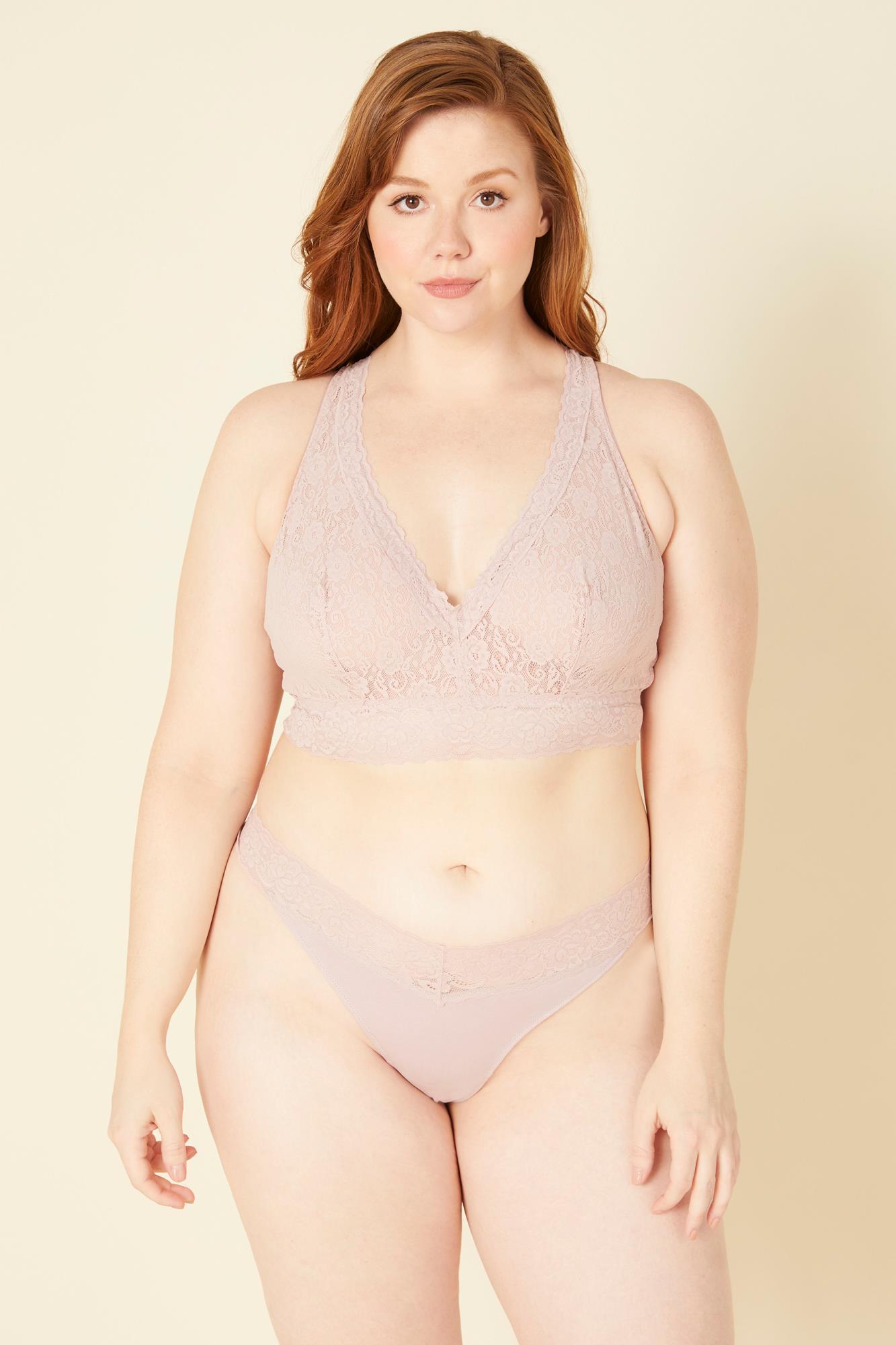 Lila Tanga - Cosabella Amore Adore Übergröße Tief Sitzender Tanga