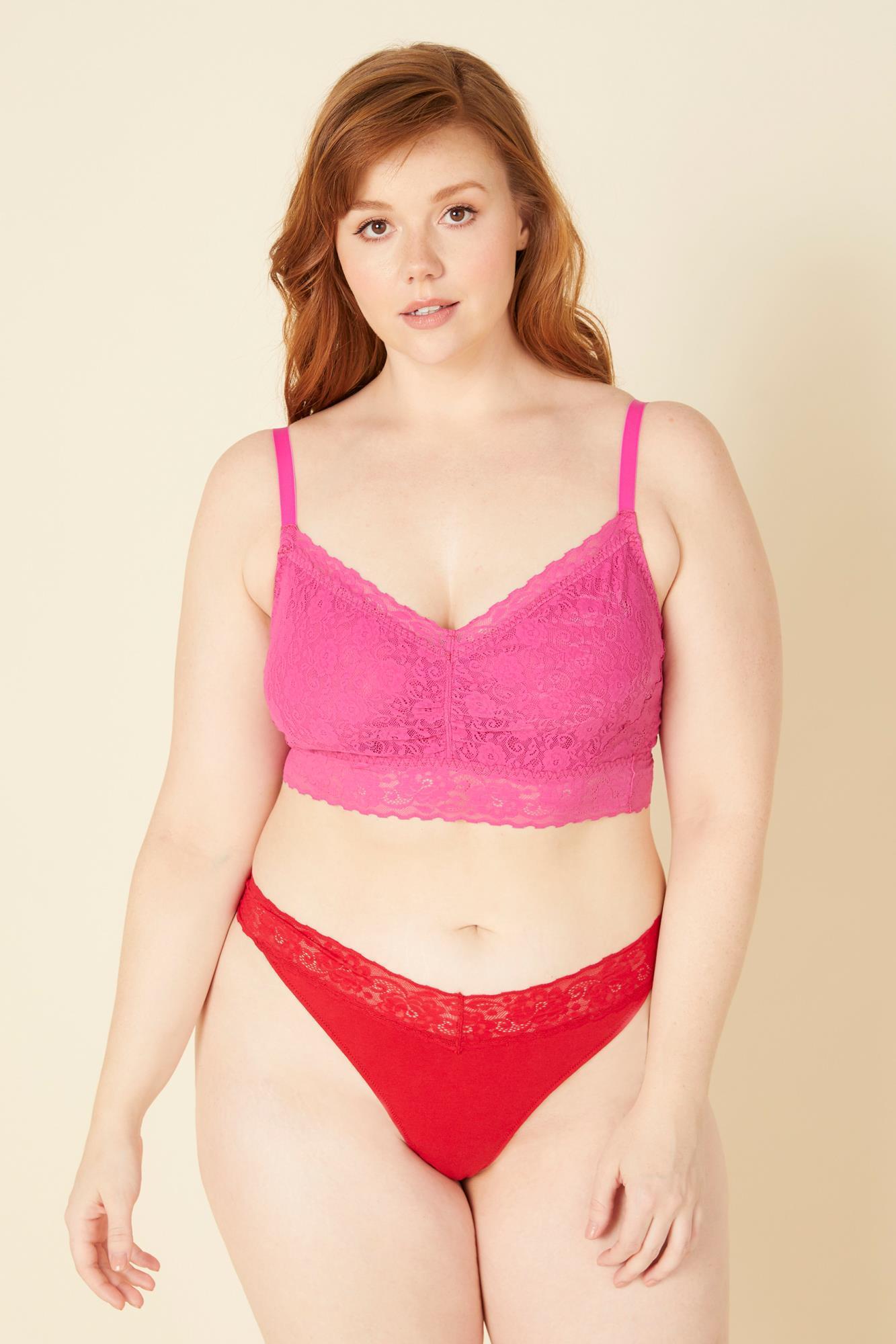 Rot Tanga - Cosabella Amore Adore Übergröße Tief Sitzender Tanga