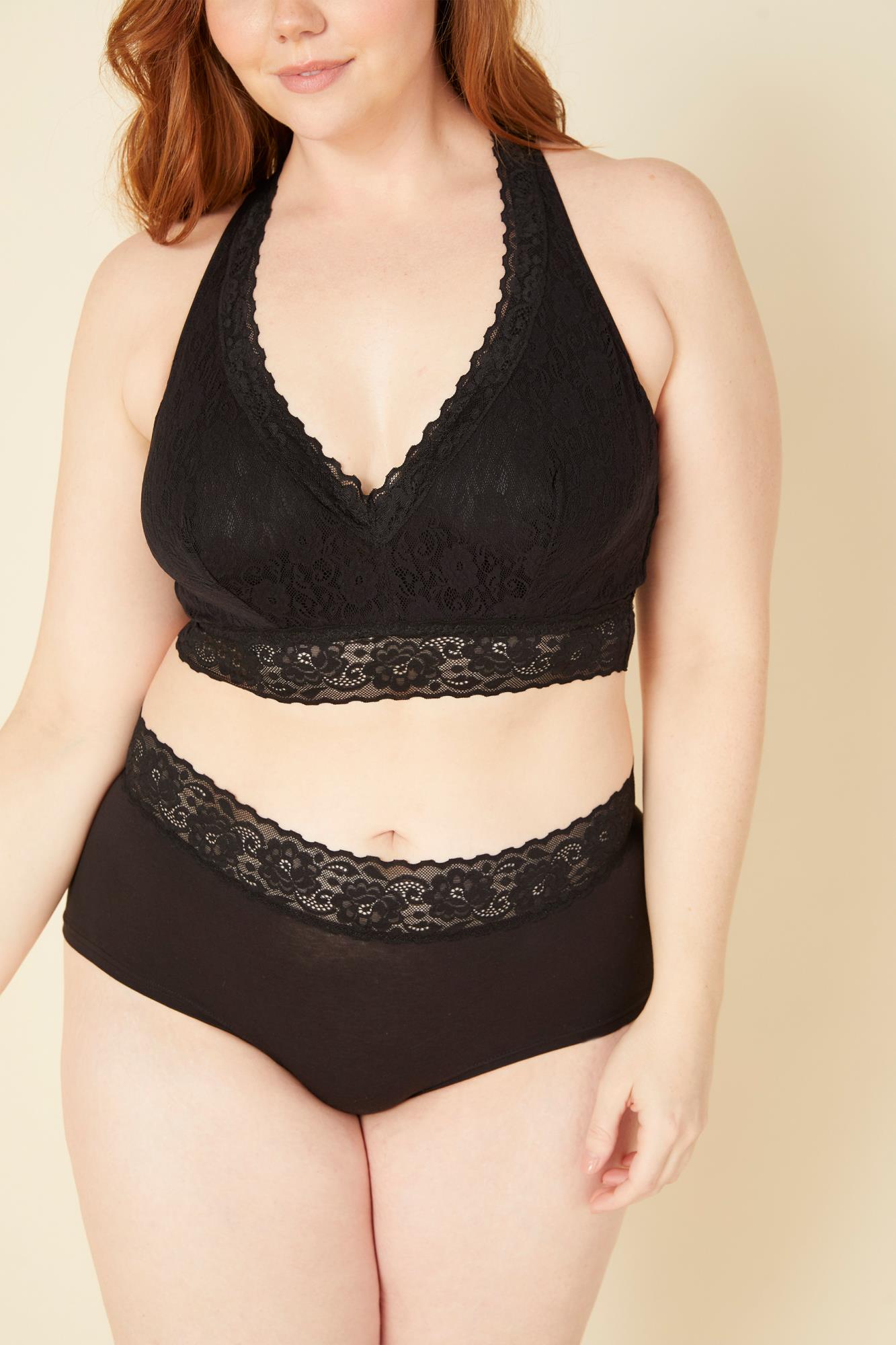 Noir Shorty - Cosabella Amore Adore Shorty Taille Basse - Grande Taille