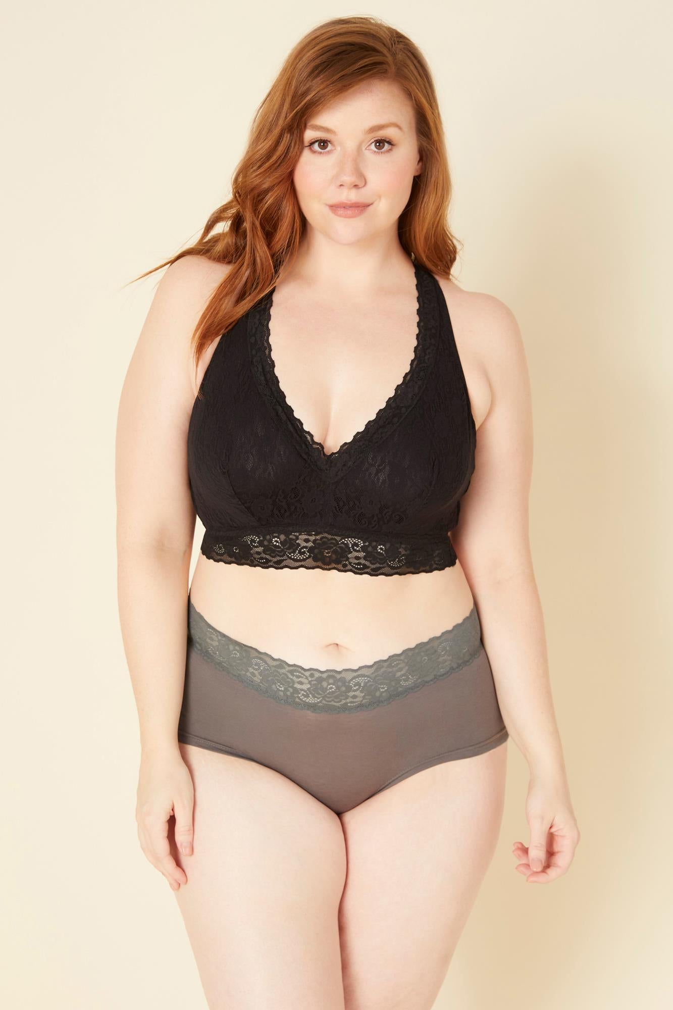 Gris Culottes - Cosabella Amore Adore Grandes Tailles - Culote De Tiro Bajo