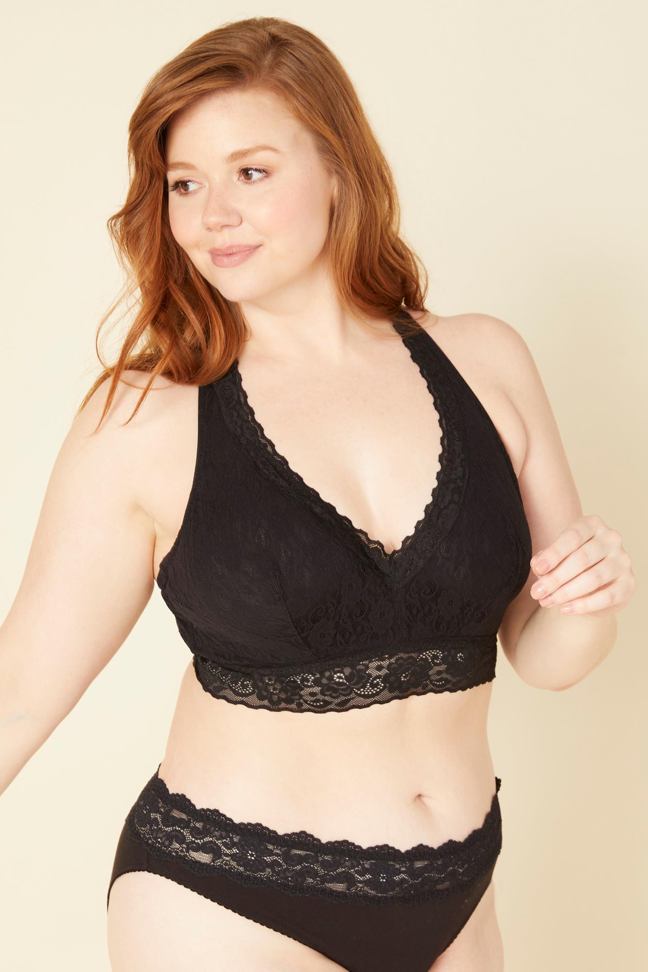 Nero Bralette - Cosabella Amore Adore Bralette Extended Con Spalline Incrociate