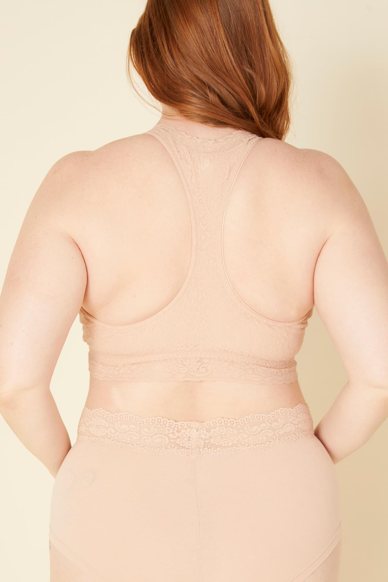 Marron Bralette - Cosabella Amore Adore Brassière À Dos Nageur Grande Taille